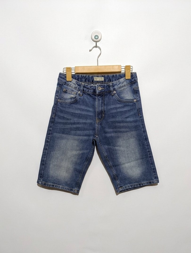 Best 74 Denim Boys Classic Blue Denim Shorts - Size Estimated Age 12 Years AB2