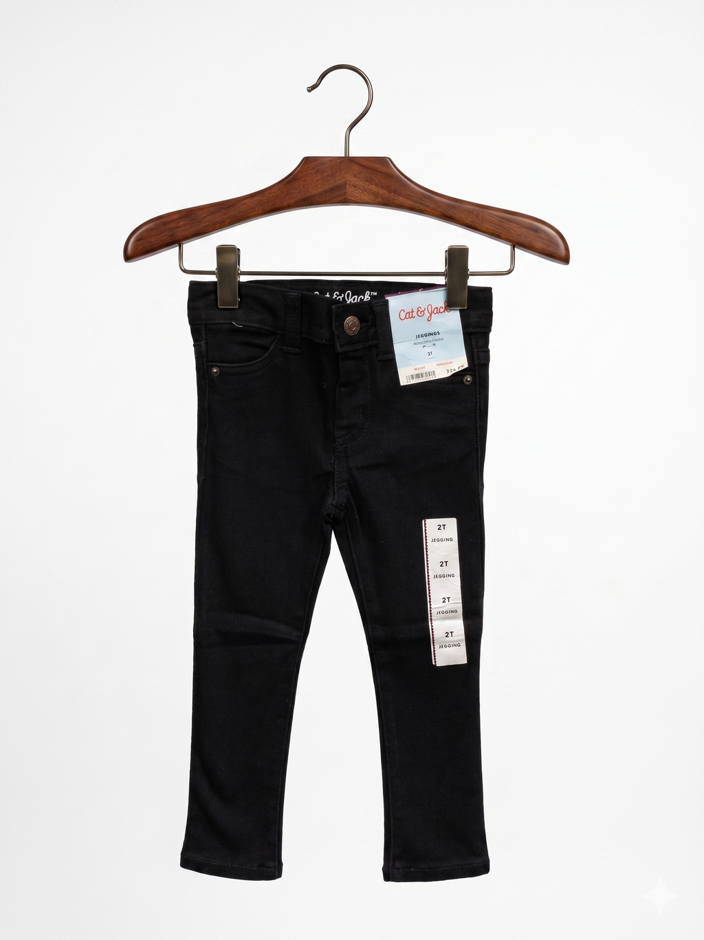 Cat & Jack Toddler Boys' Skinny Fit Jeggings - Black Size 2T AB1