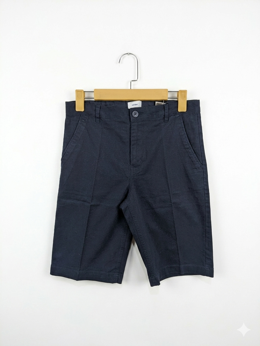 Old Navy Boys Dark Charcoal Grey Classic Uniform Chino Shorts - Size 16 Estimated Age 16 Years AB1
