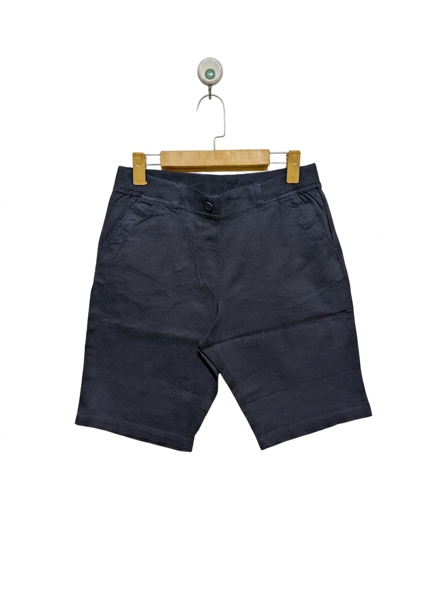 IZOD Boys Navy Blue School Uniform Chino Shorts - Size 16.5 Plus (Estimated Age 14-16) AB1