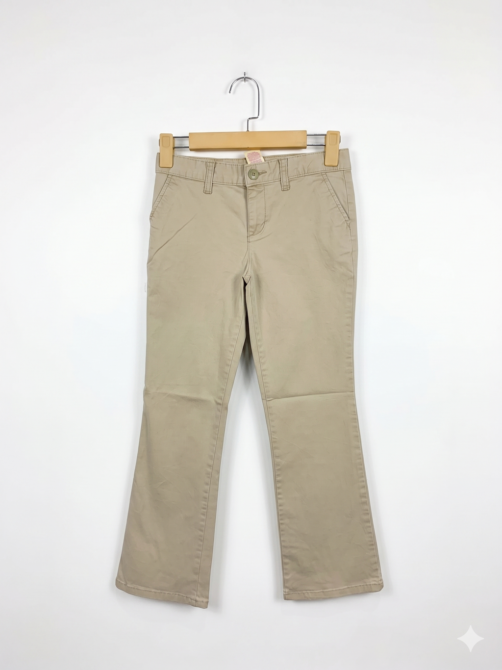 Faded Glory Girls Classic Khaki Straight Leg Chinos - Size Estimated Age 10 Years AB1