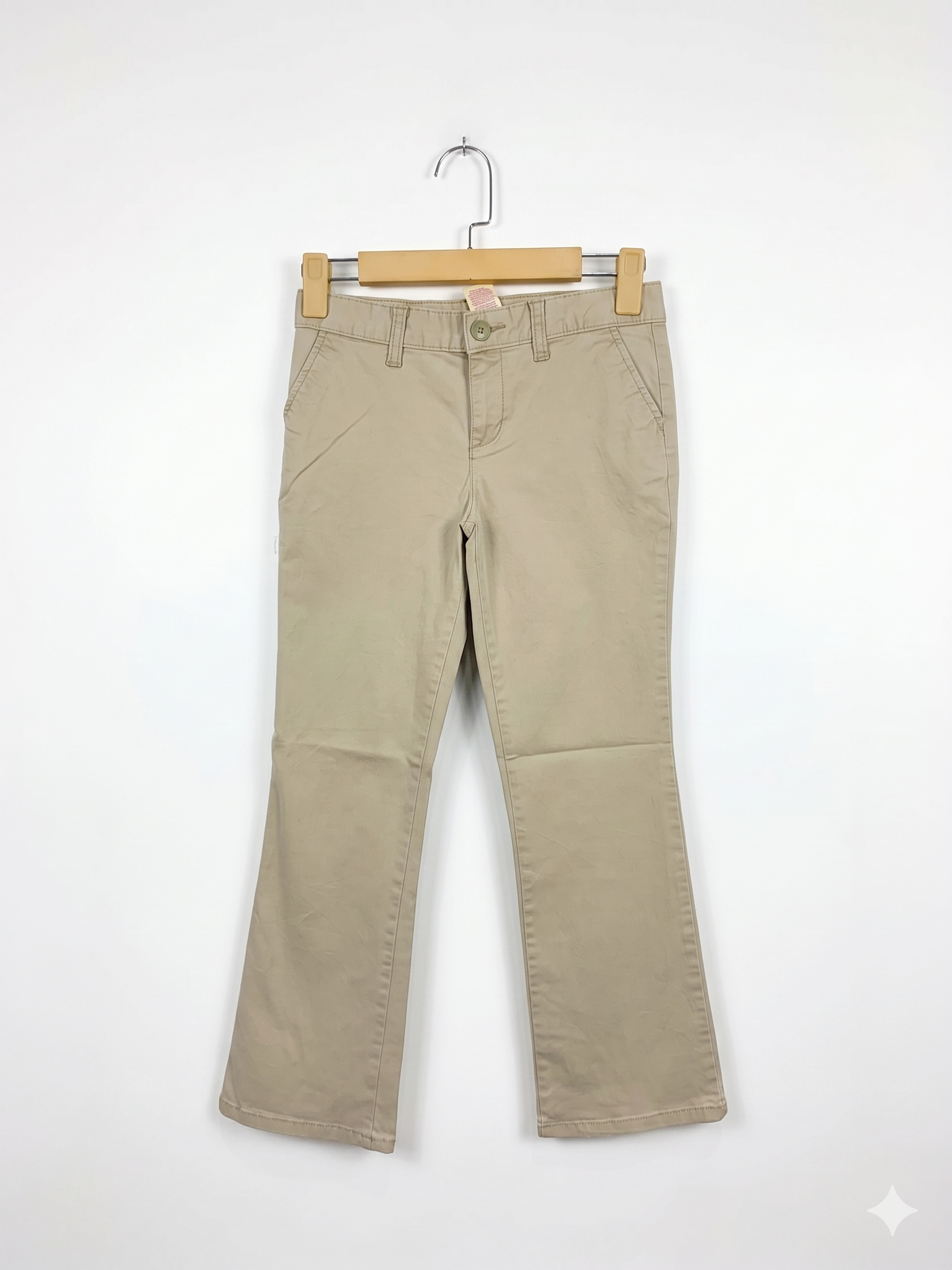 Faded Glory Girls Classic Khaki Straight Leg Chinos - Size Estimated Age 10 Years AB1