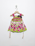 Rare Editions Girls White & Multicolor Ladybug Print Dress - Size Estimated Age 12M AB2