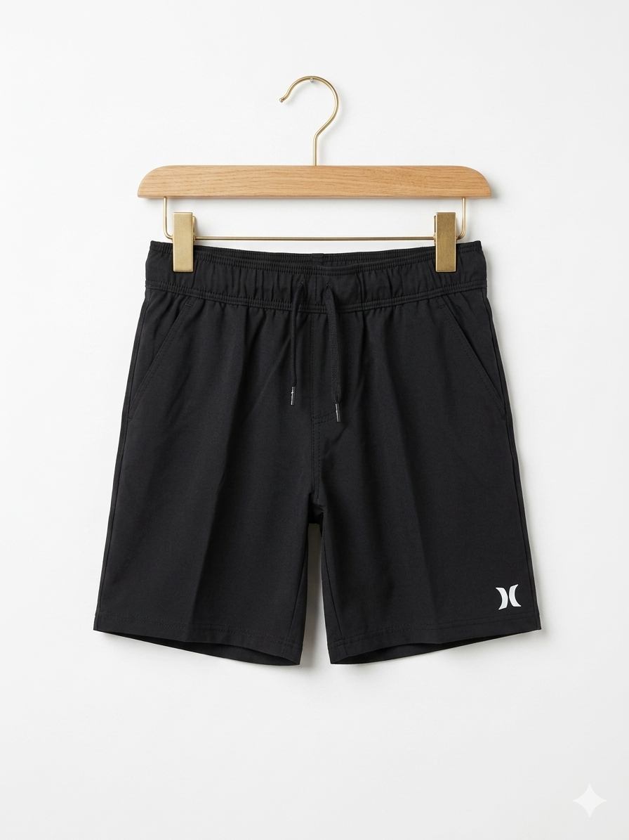 Hurley Boys' Black Performance Training Shorts - Size 6/7 AB1