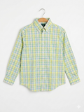 Brooks Brothers Boys "Spring Madras" Plaid Button-Down Long Sleeve Shirt - Size 12 AB1
