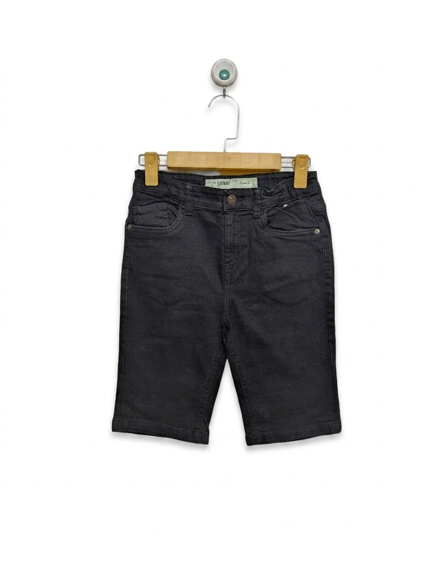 Denim Co. Boys Black Skinny Shorts - Size 152 (Estimated Age 11-12 Years) AB2