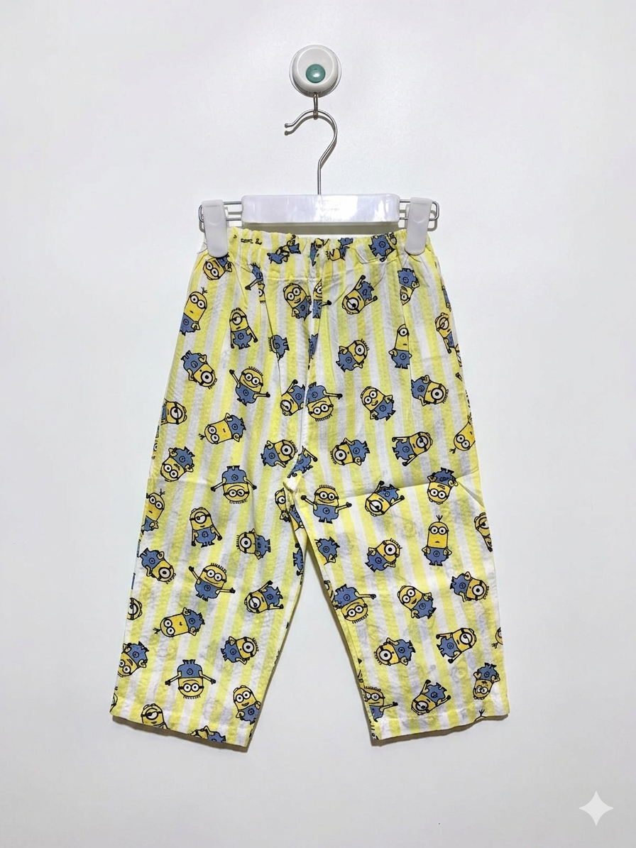 Minions Universal Studios Kids' Striped Pajama Pants - Size 4-5 Years AB1