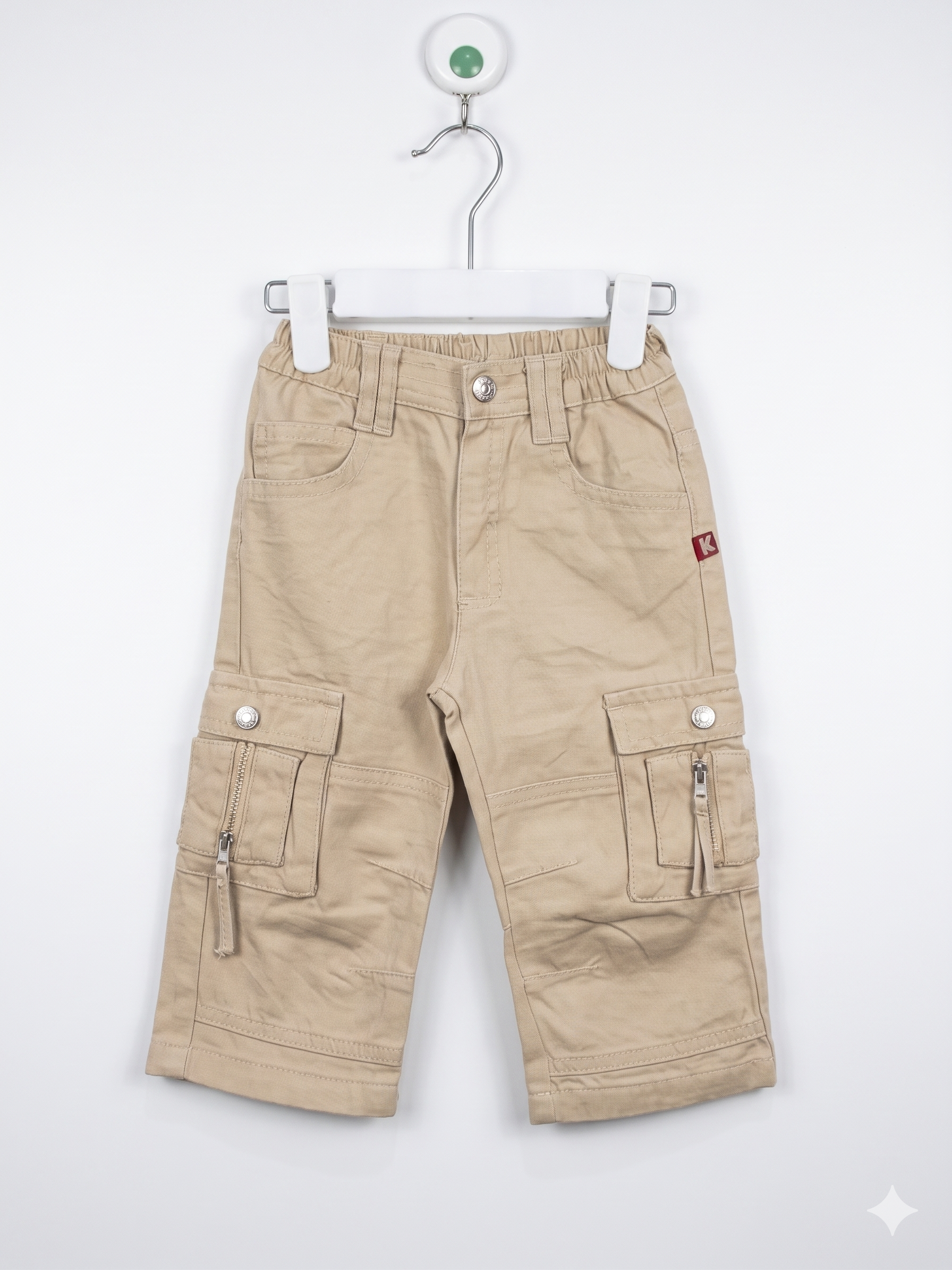 Kanz Baby Boy Multi-Pocket Utility Cargo Pants Size: 12 Months (Size 80) AB1