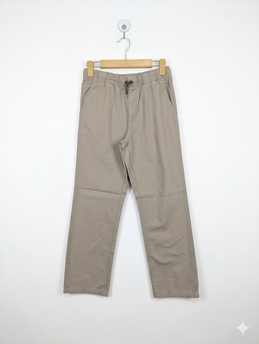 Old Navy Boys Beige "Regular Standard" Elastic Waist Pants - Size XL (14-16) Estimated Age 14-16 Years AB1
