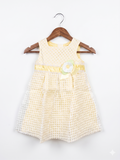 Disney Toddler Girls Yellow Seersucker Party Dress - Size 2-3 Years AB1