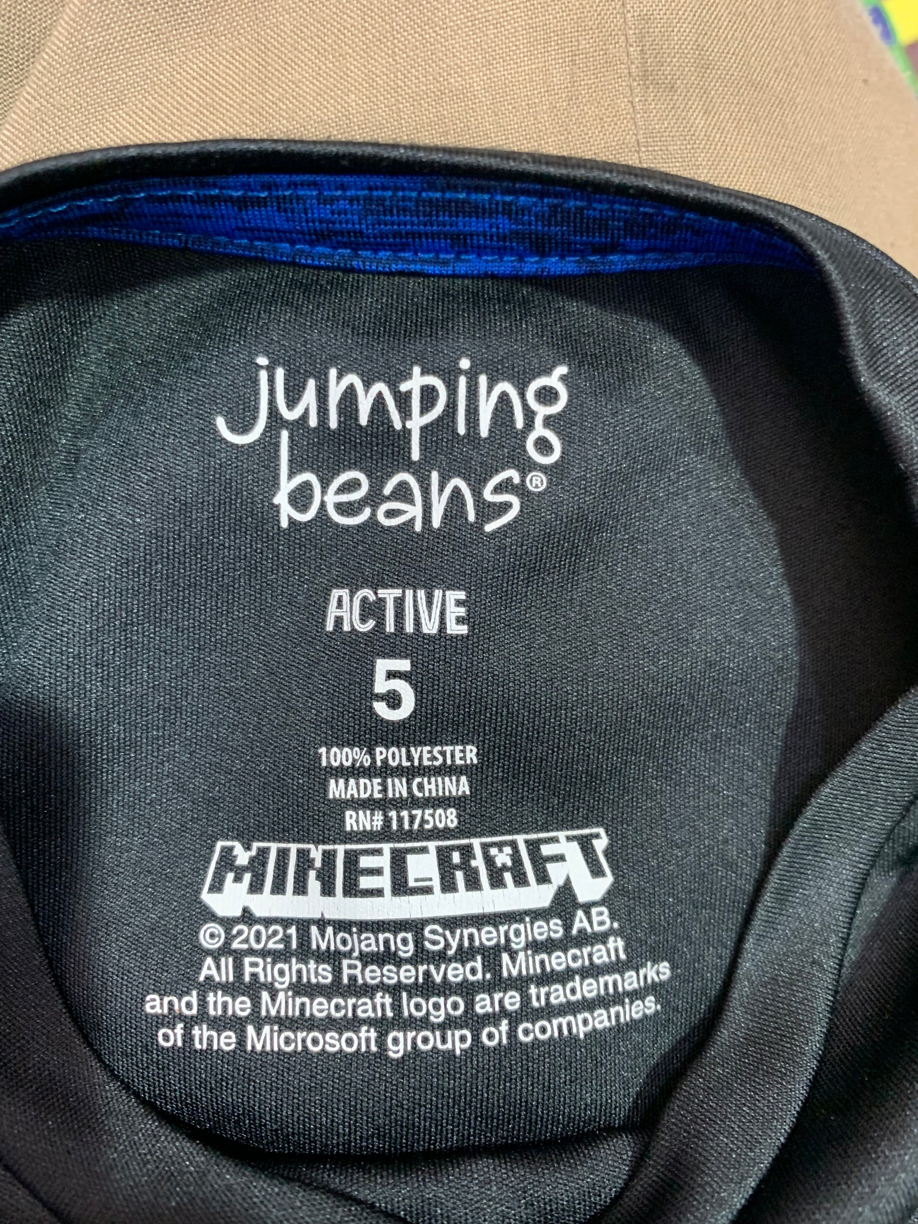 Jumping Beans Active x Minecraft Boys Creeper Performance Tee - Size 5 AB1