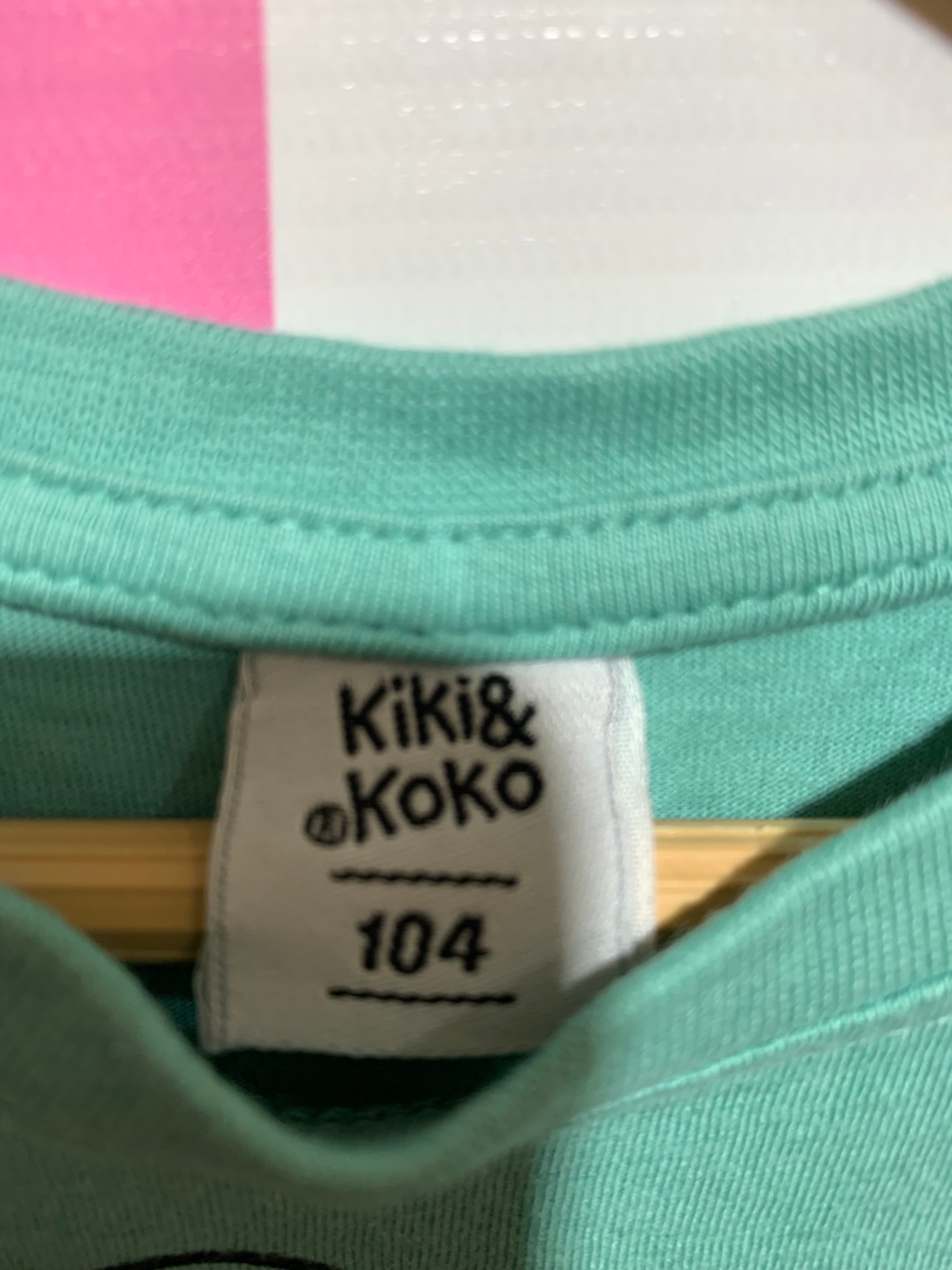 Kiki & Koko Kids' Dinosaur Educational Graphic Tee - Estimated Age: 3–4 Years (Size 104). AB1