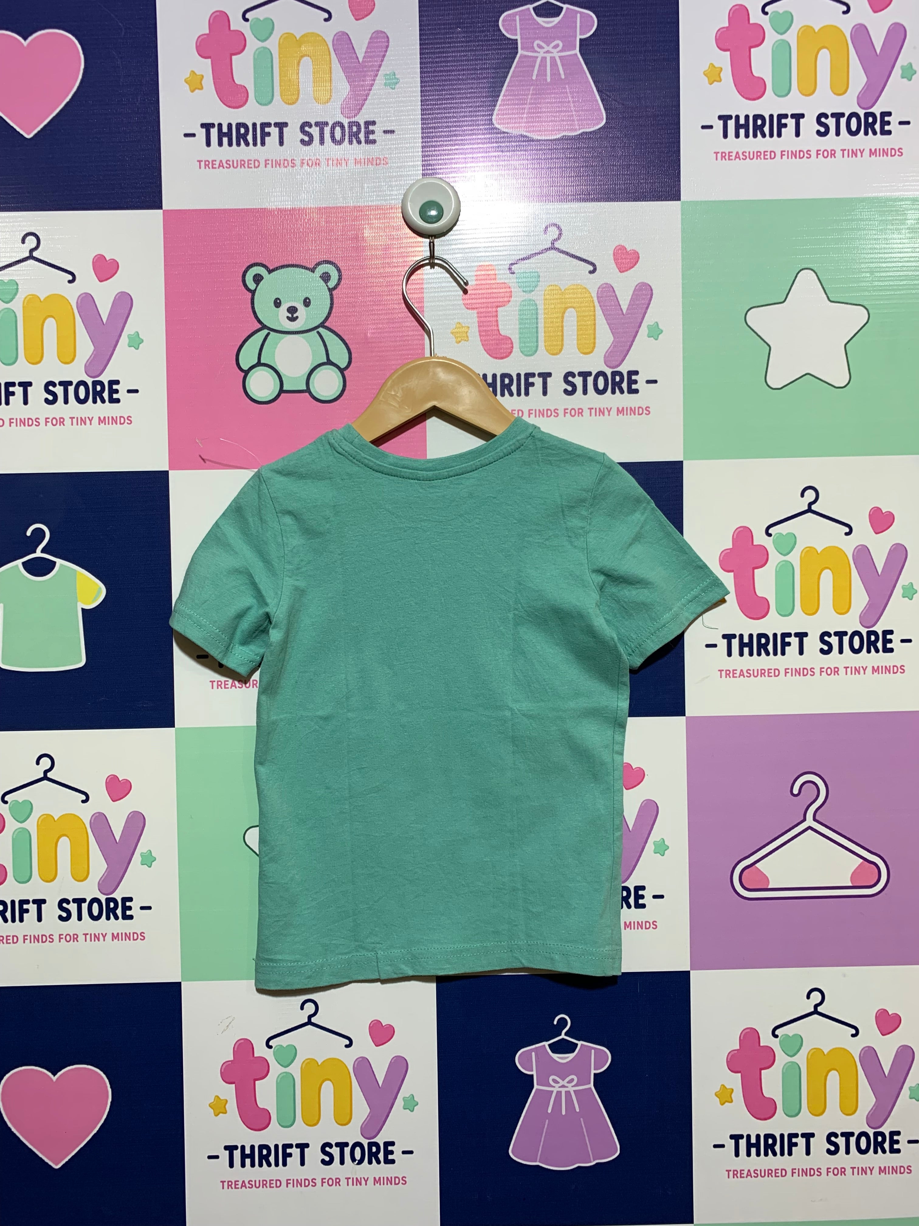 Kiki & Koko Kids' Dinosaur Educational Graphic Tee - Estimated Age: 3–4 Years (Size 104). AB1