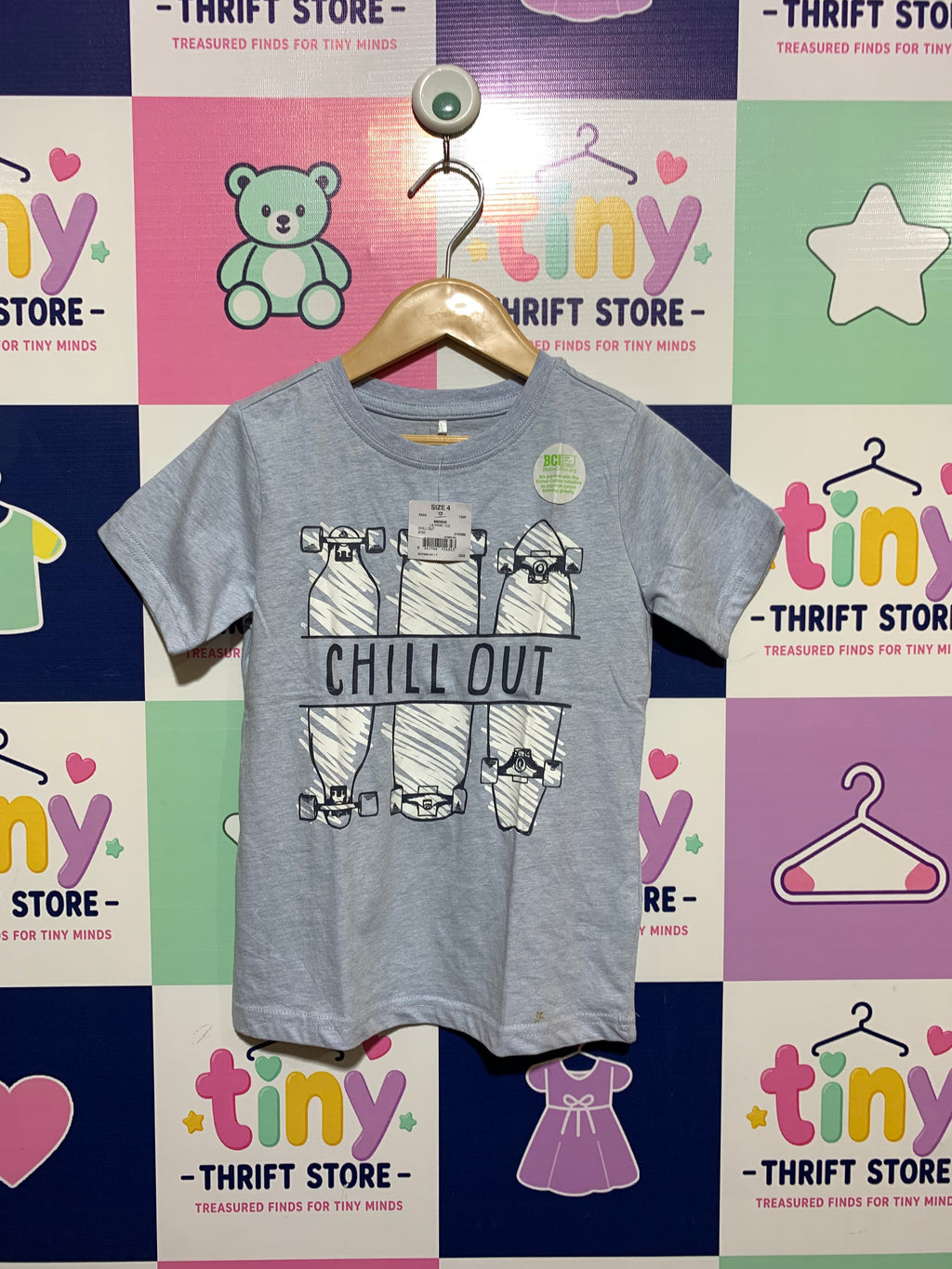 Anko Boys "Chill Out" Skateboard Graphic Tee - Size 4 AB1