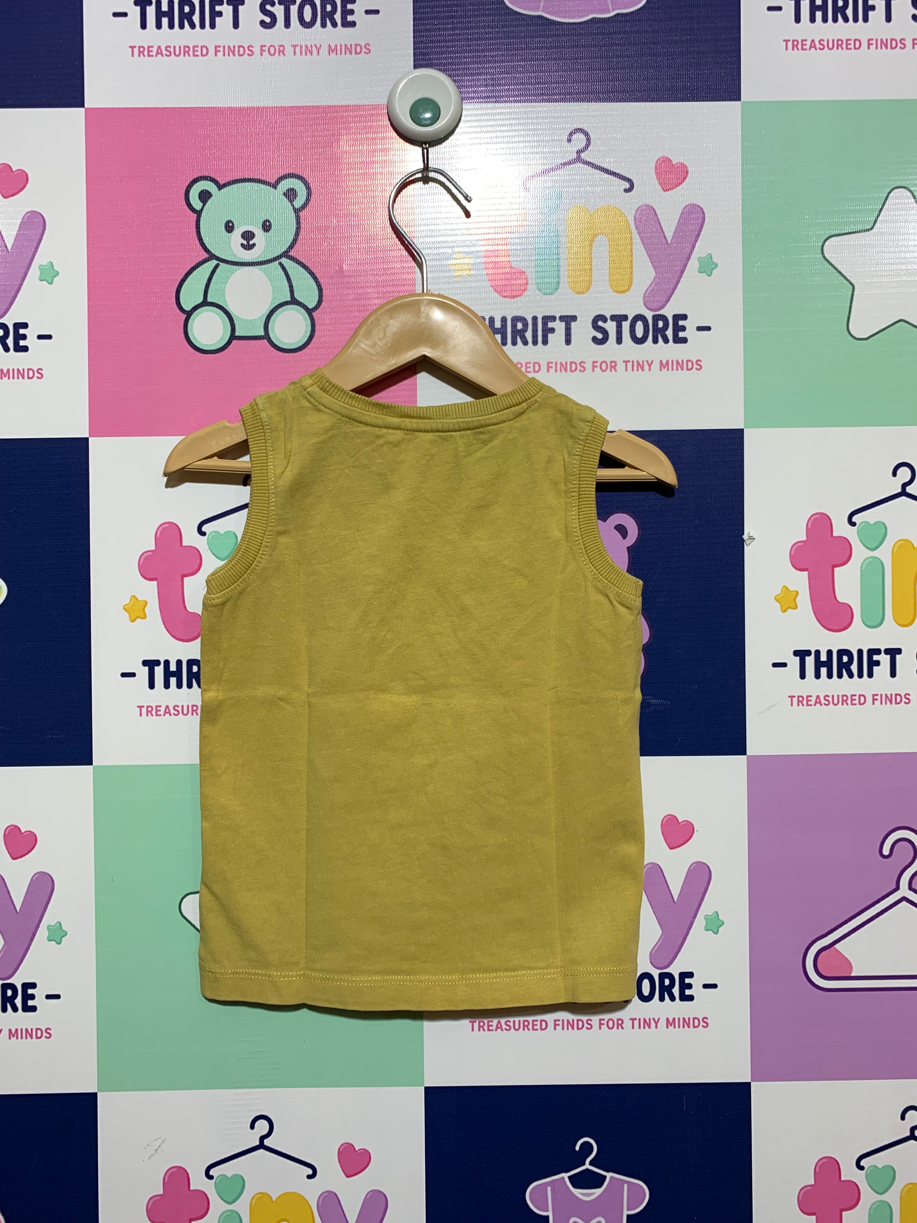 Name It "Basic Needs" Toddler Boys Organic Cotton Beach Tank Top - Size 1-1.5 Years AB1