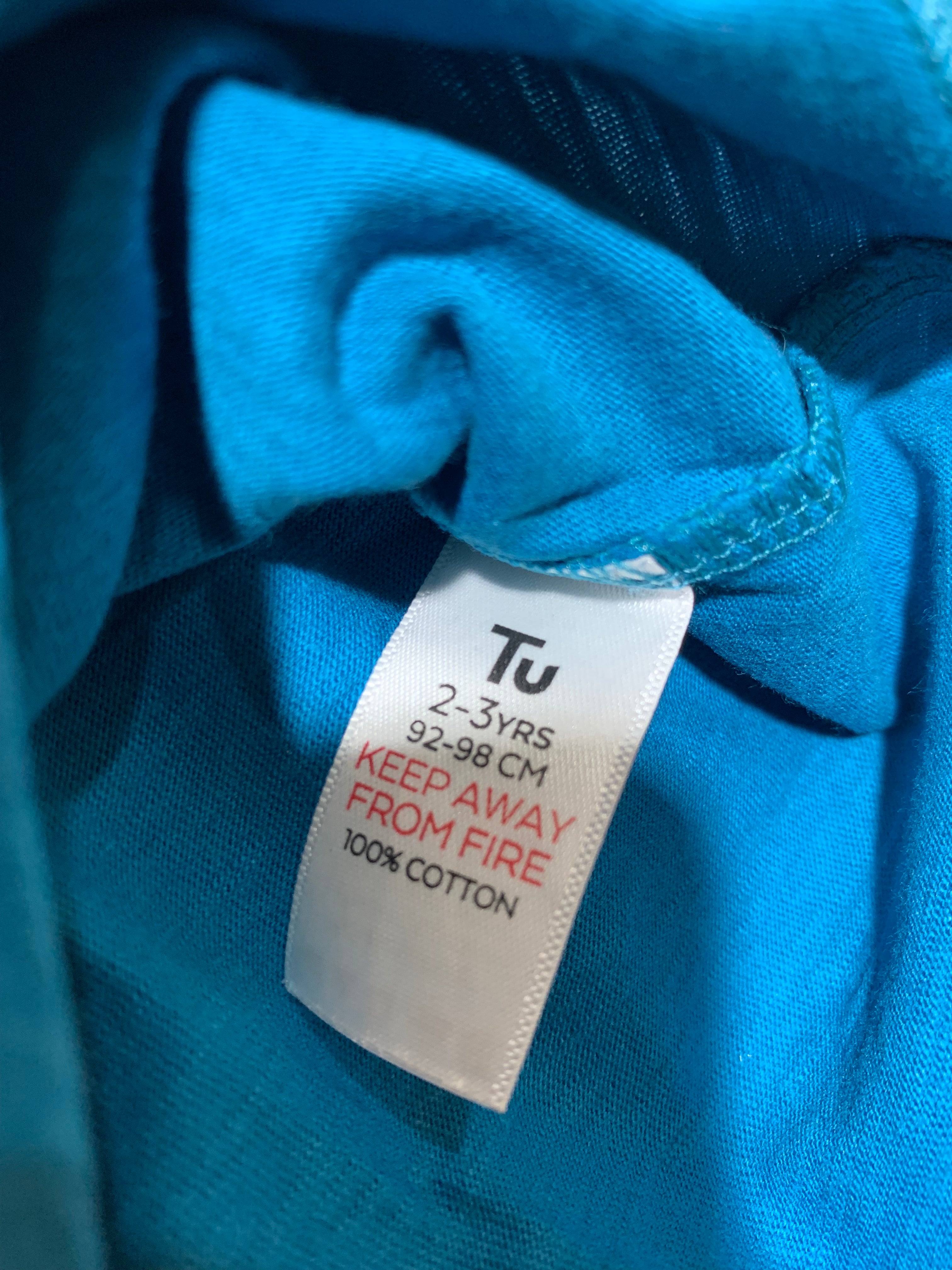 Tu Toddler Boys Colorblock Henley Raglan Tee - Size 2-3 Years AB1