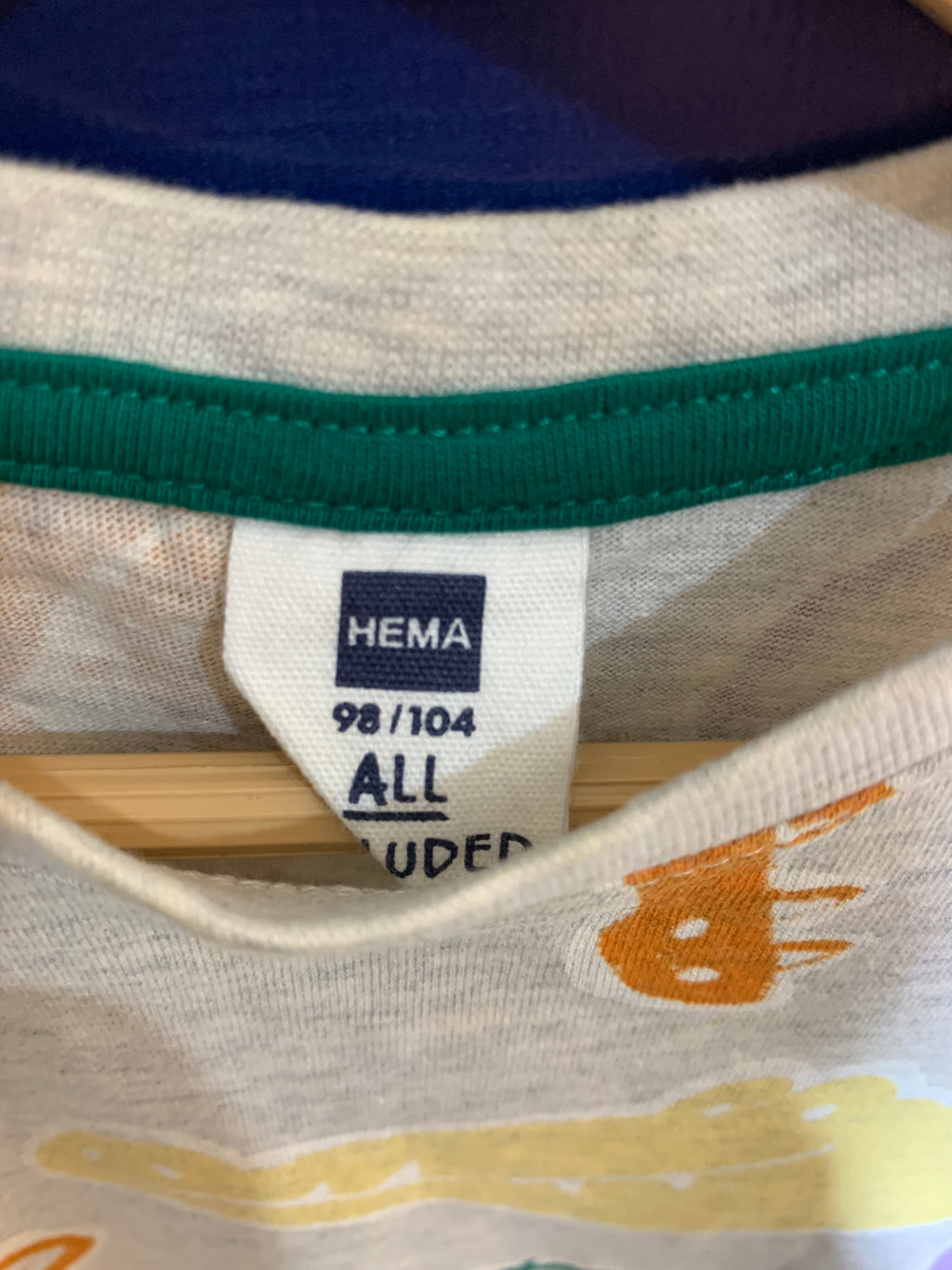 HEMA Kids Multi-Animal Graphic Tee - Size 3-4 Years AB1