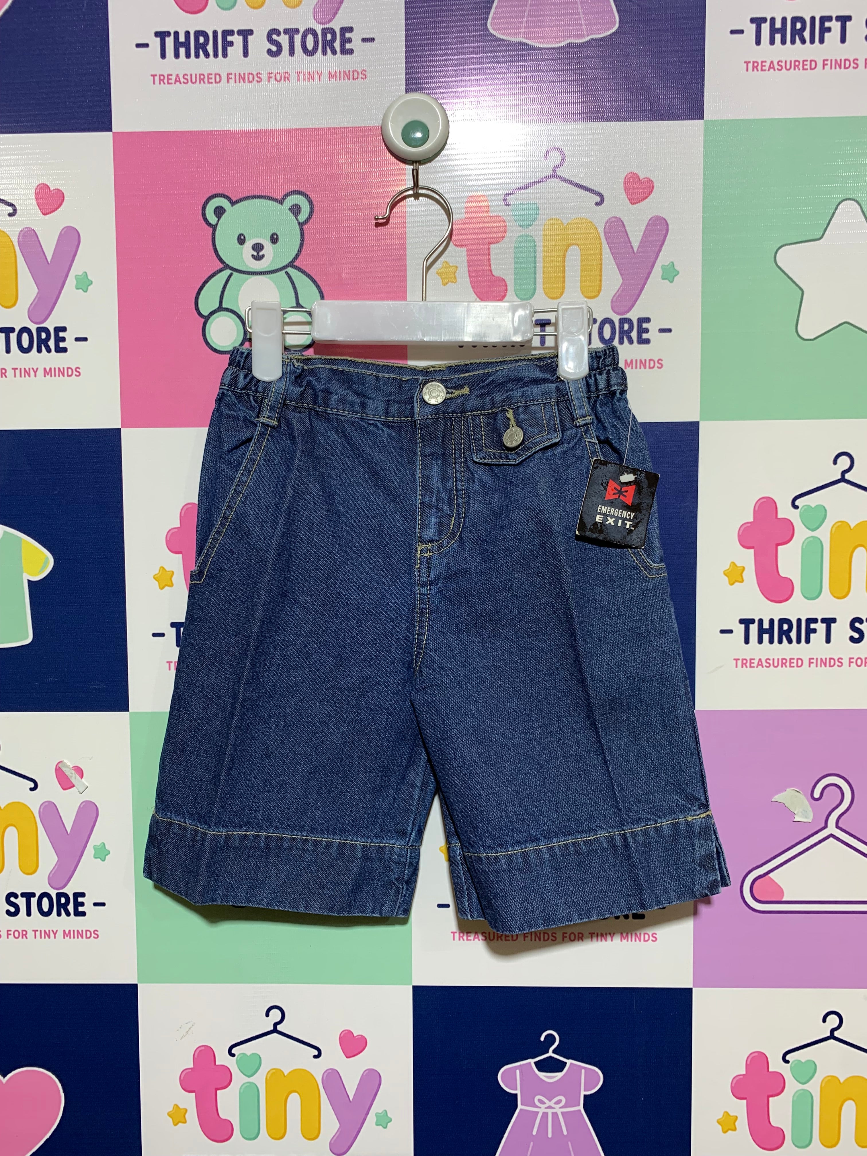 Emergency Exit Boys Classic Denim Shorts - Size 4 AB1