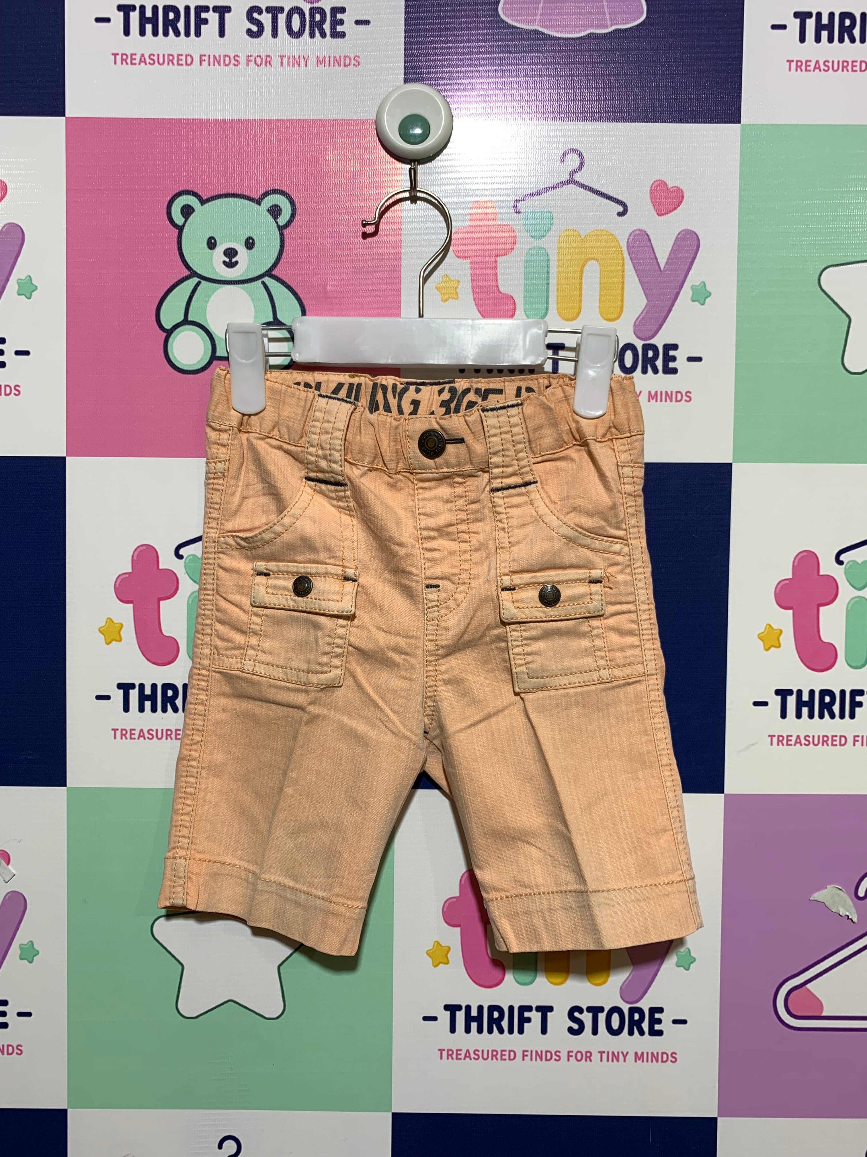 Junk Store Magnificent Garment Peach Utility Shorts - Size 2-3 Years AB1