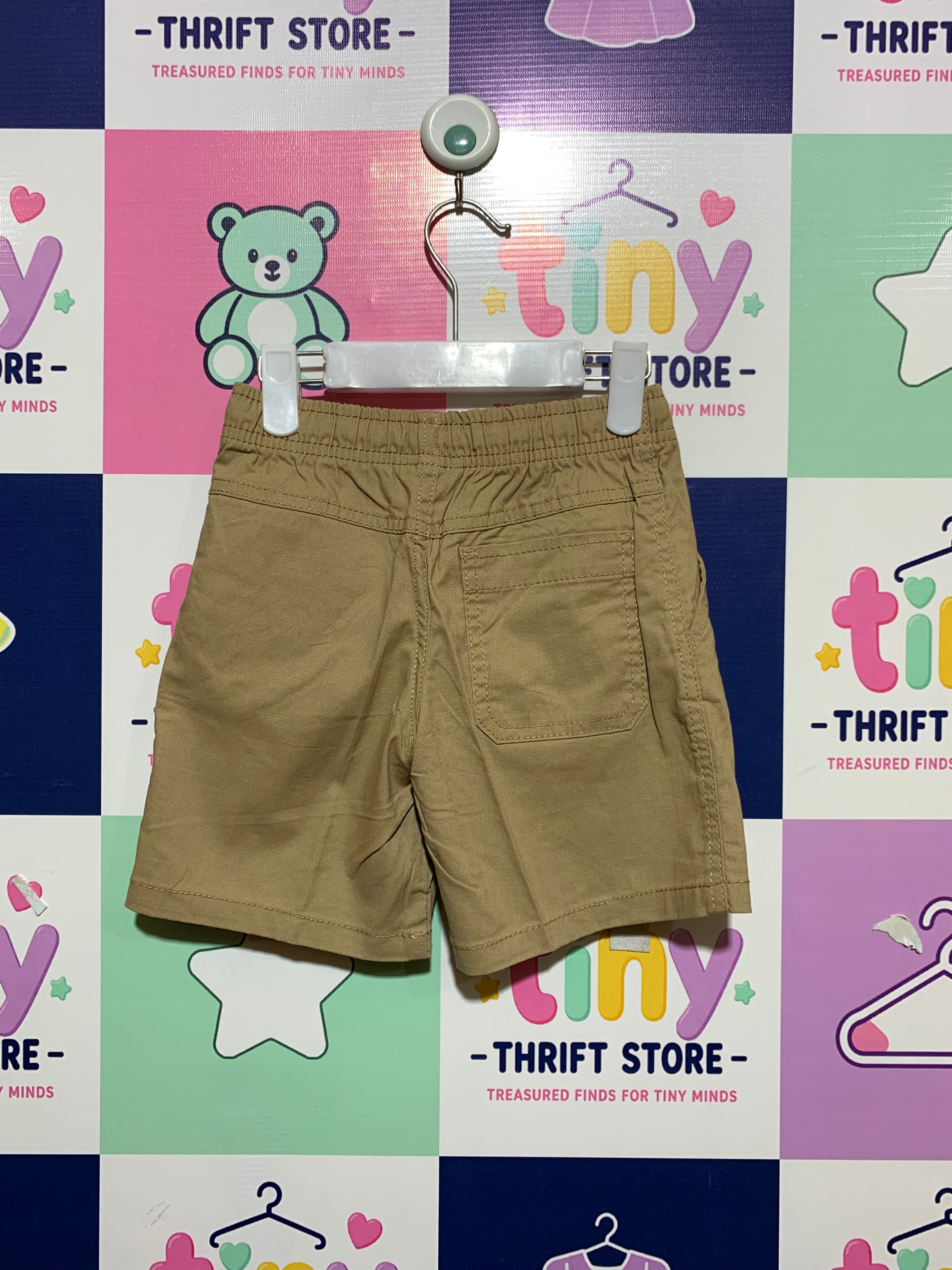 Wonder Nation Boys School Uniform Approved Khaki Shorts - Size 4-5 Years AB1