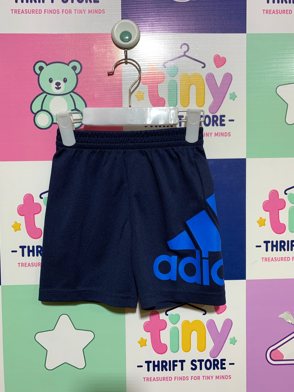 Adidas Toddler Boys' Big Logo Performance Mesh Shorts - Size 3T AB1