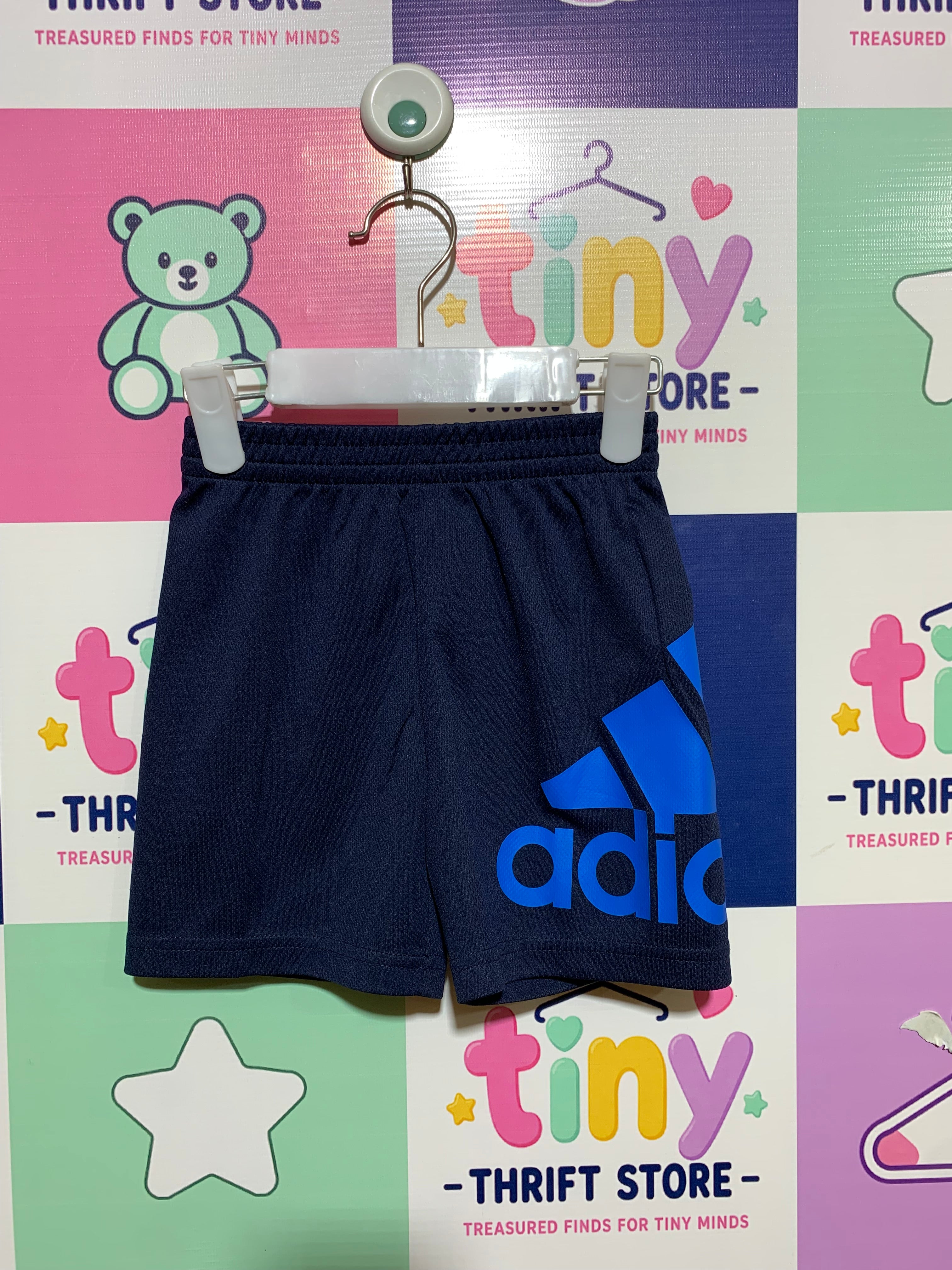 Adidas Toddler Boys' Big Logo Performance Mesh Shorts - Size 3T AB1