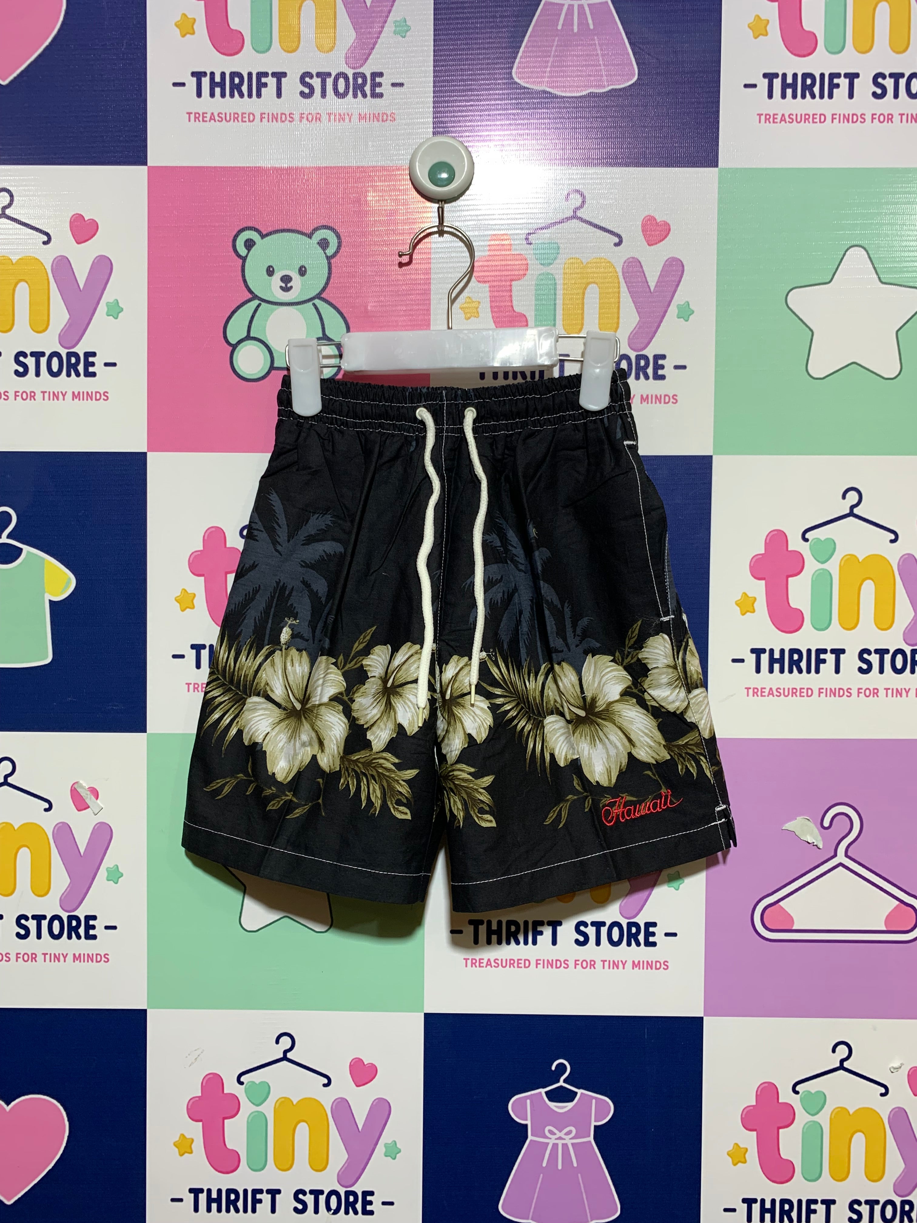 Boys Hawaiian Tropical Floral Swim Shorts - Size Medium (5- 6 Years) AB1