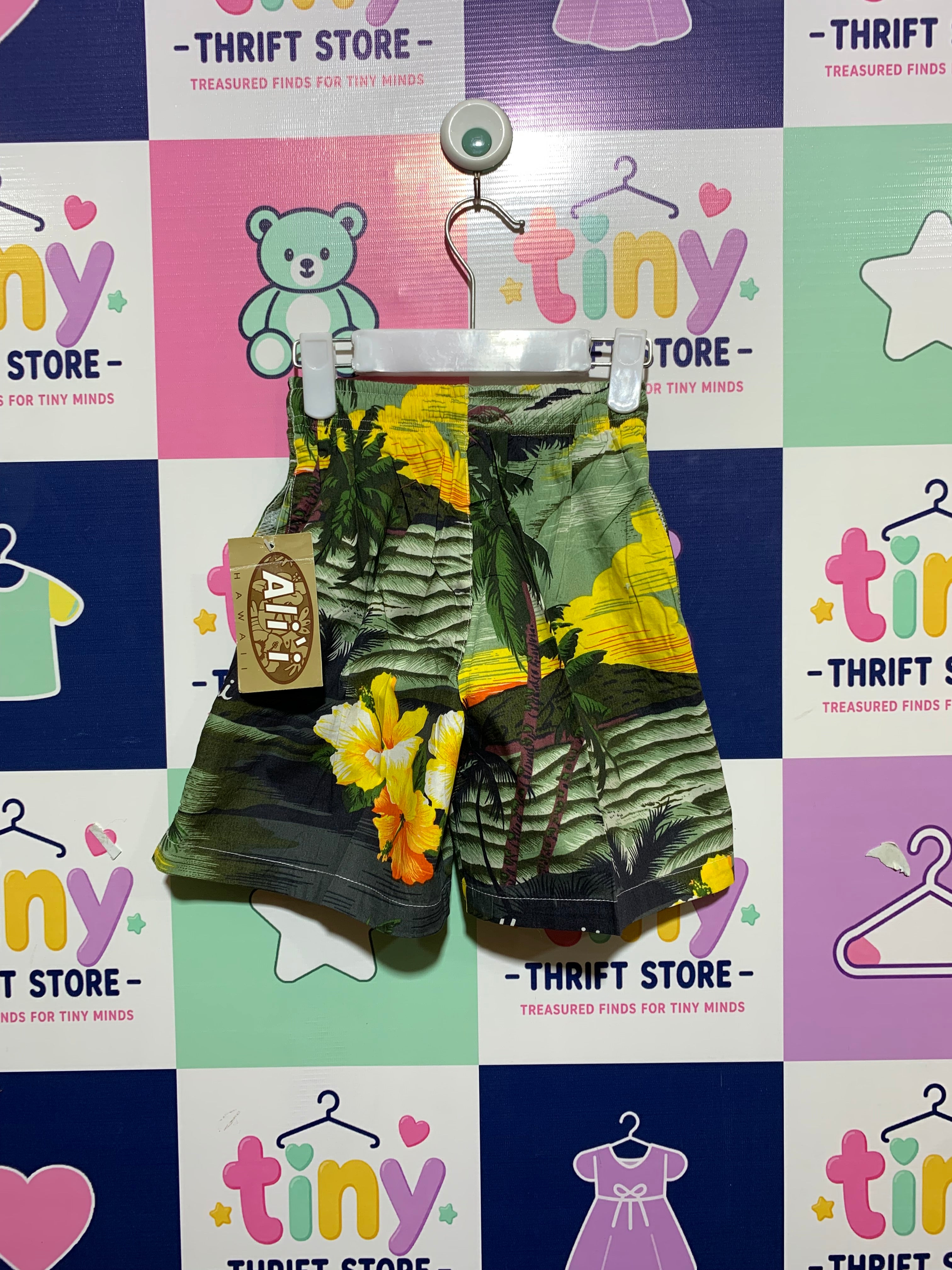 Ali'i Hawaii Boys Tropical Sunset Swim Shorts - Size S (3 to 4 Years) AB1