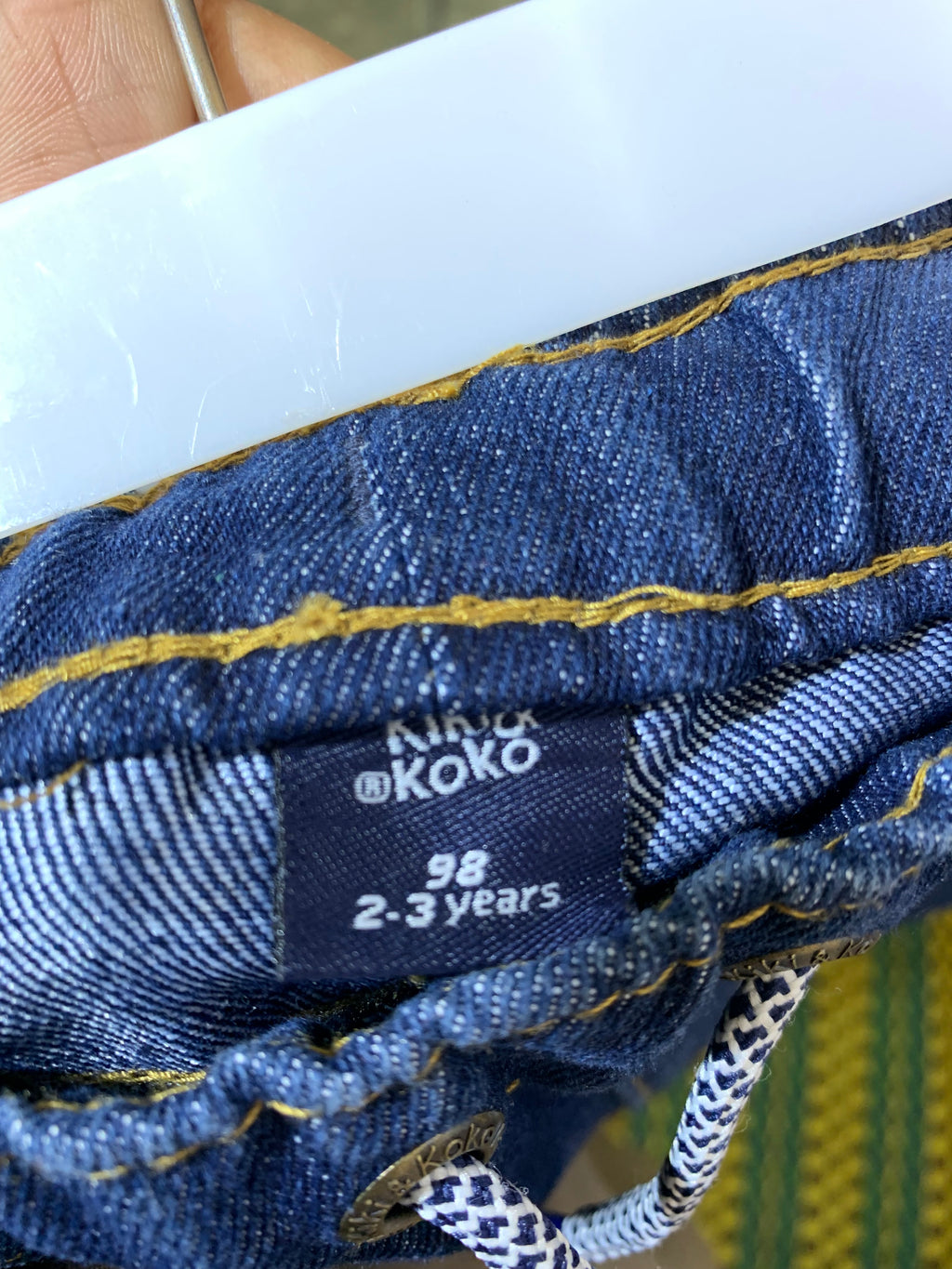 Kiki & Koko Baby Boy Medium Wash Denim Jogger Jeans - Size 2-3 Years AB1