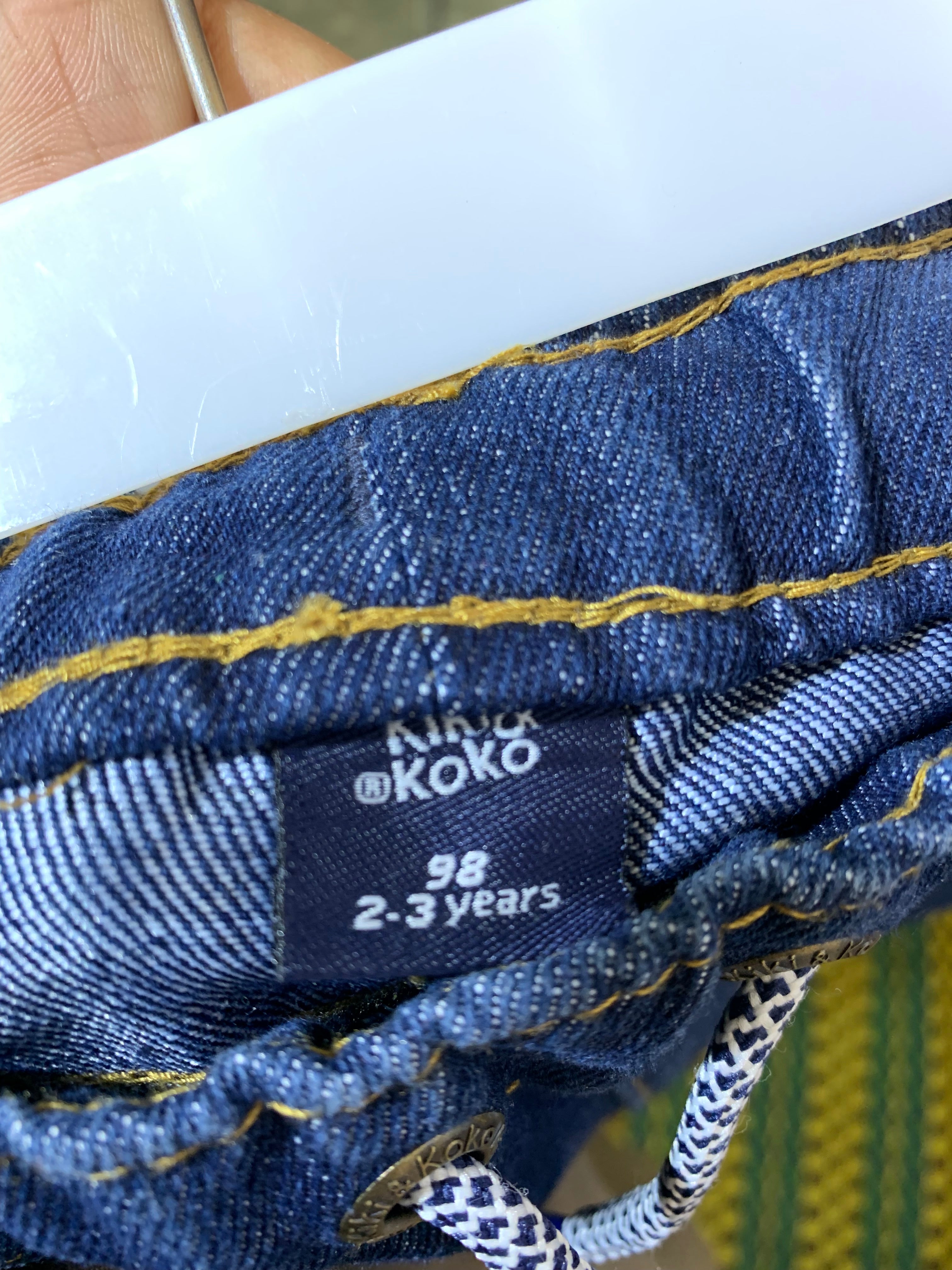 Kiki & Koko Baby Boy Medium Wash Denim Jogger Jeans - Size 2-3 Years AB1