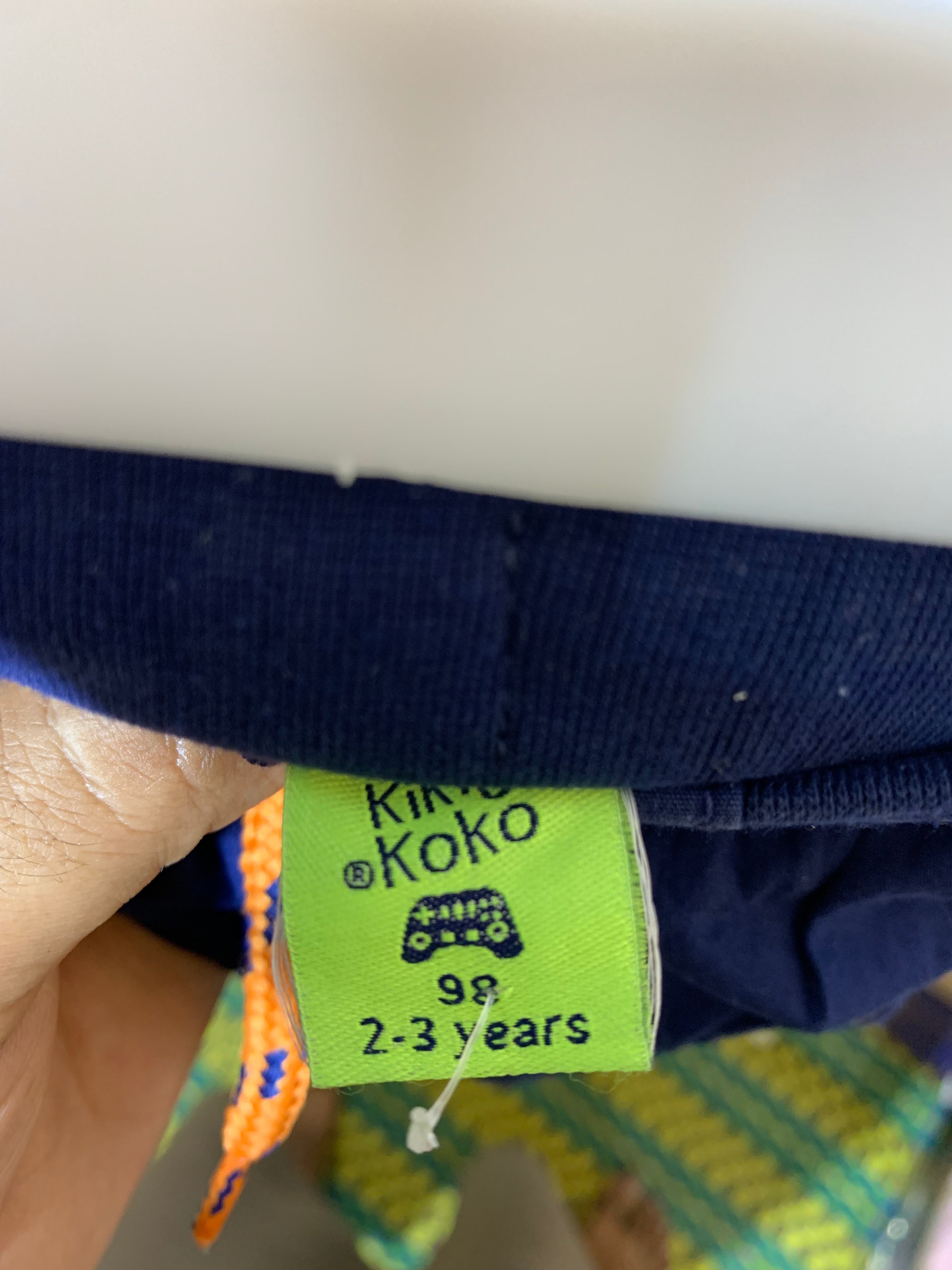 Kiki & Koko Boys' Navy Blue Twill Joggers - Size 2-3 Years AB1