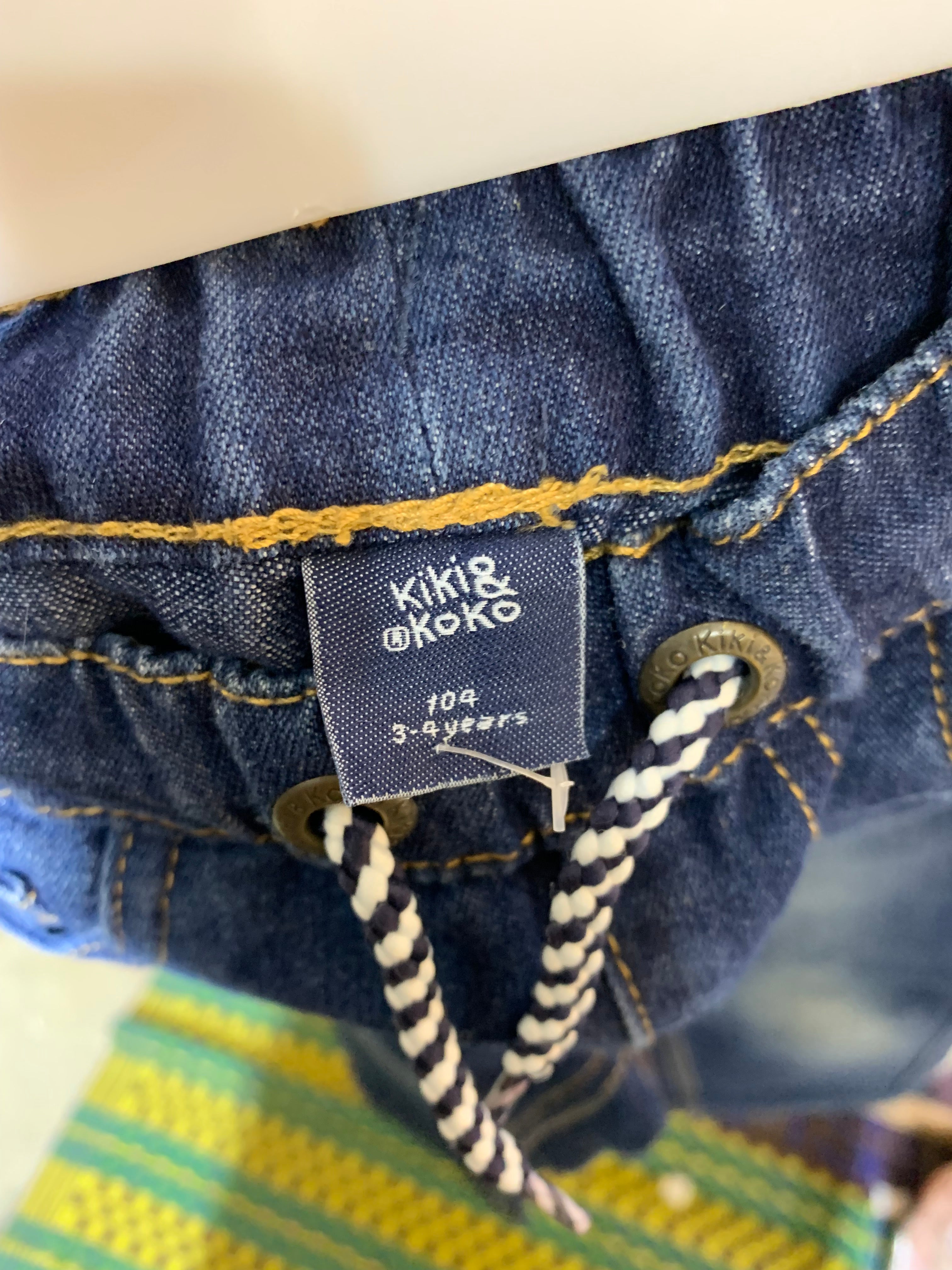 Kiki & Koko Boys Medium Wash Denim Jogger Jeans - Size 3-4 Years AB1
