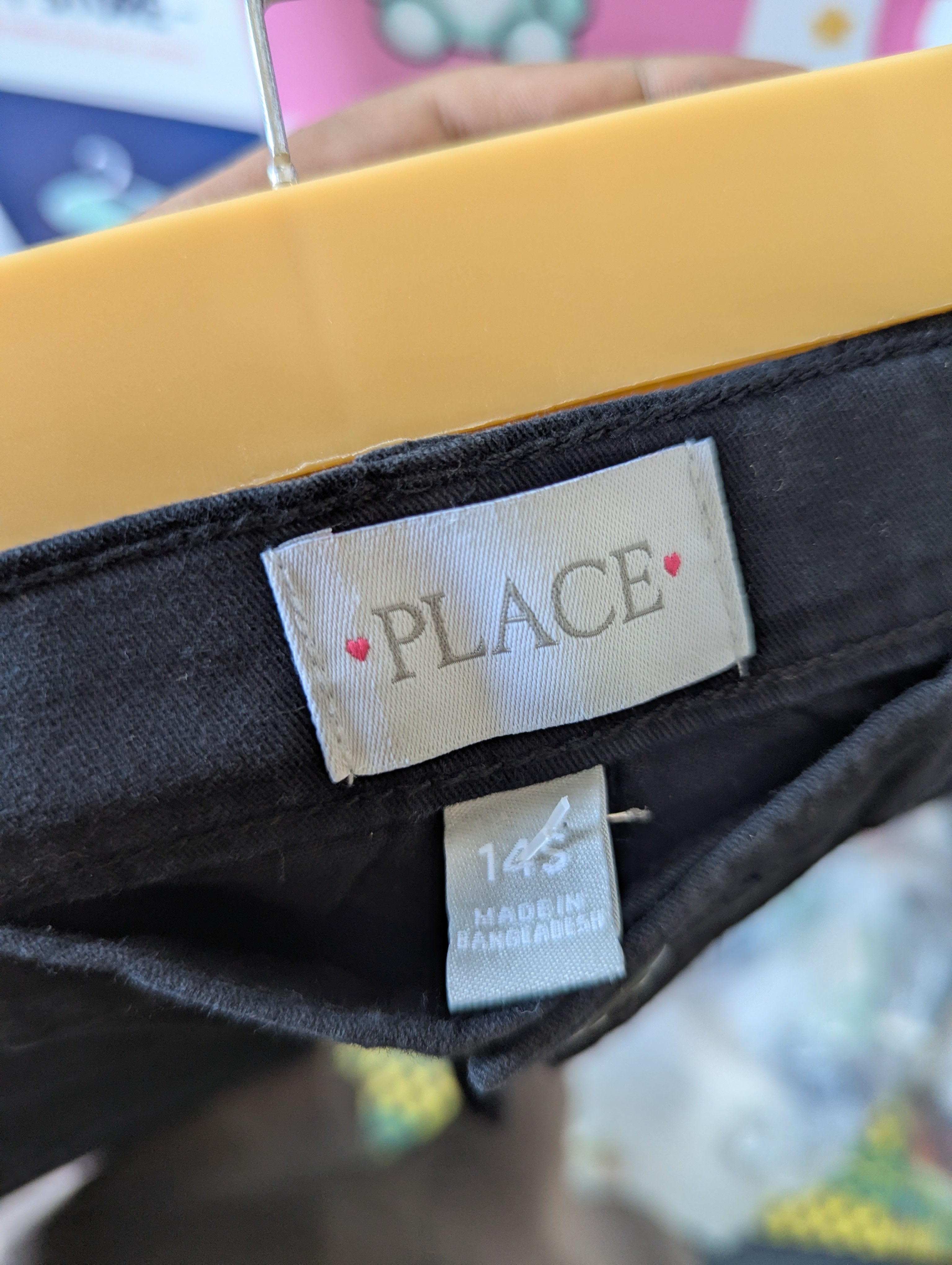 The Children's Place Girls Black Bootcut Uniform Dress Pants - Size 14S Estimated Age 11-13 Years AB1
