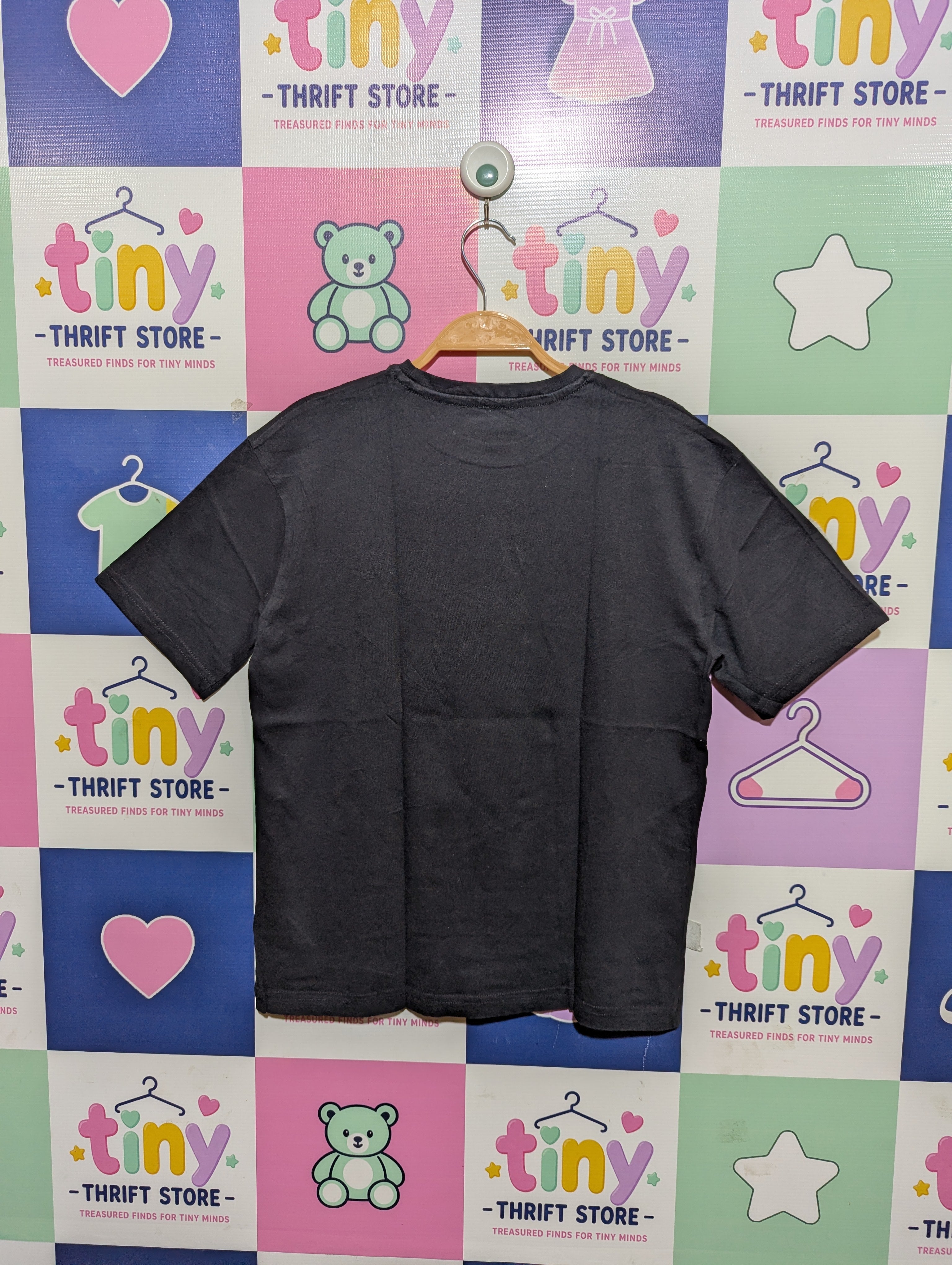 C&A Boys Black "Take It To The Edge" Graphic Short Sleeve Tee - Size 158 Estimated Age 13 Years AB1