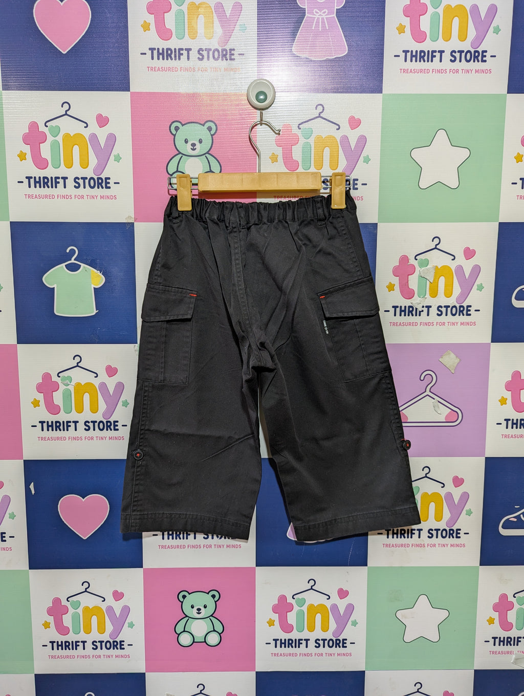 Comme Ça Ism Boys Dark Charcoal Grey Cargo Shorts - Size 150 cm (Estimated Age 13 Years) AB1
