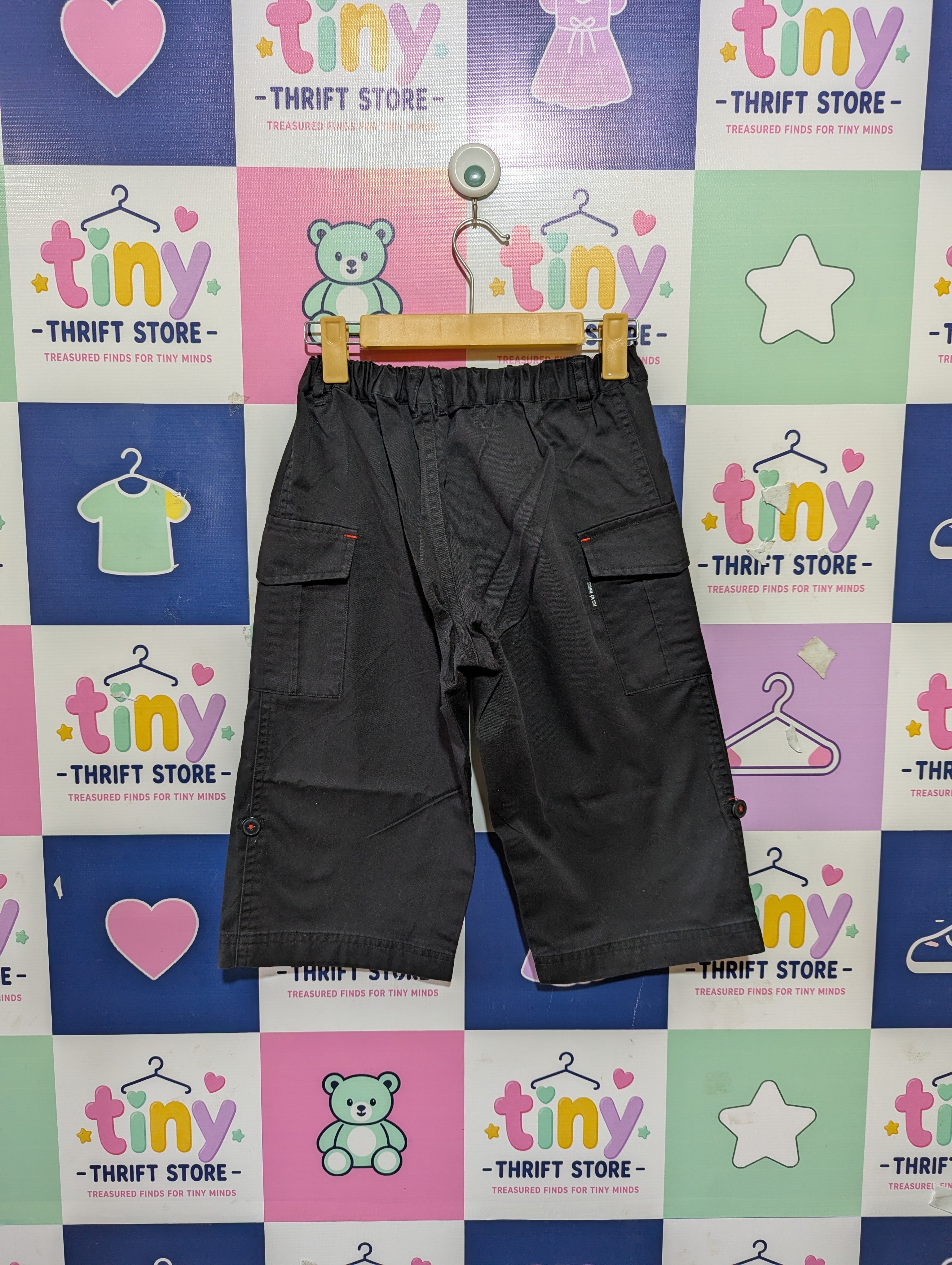 Comme Ça Ism Boys Dark Charcoal Grey Cargo Shorts - Size 150 cm (Estimated Age 13 Years) AB1