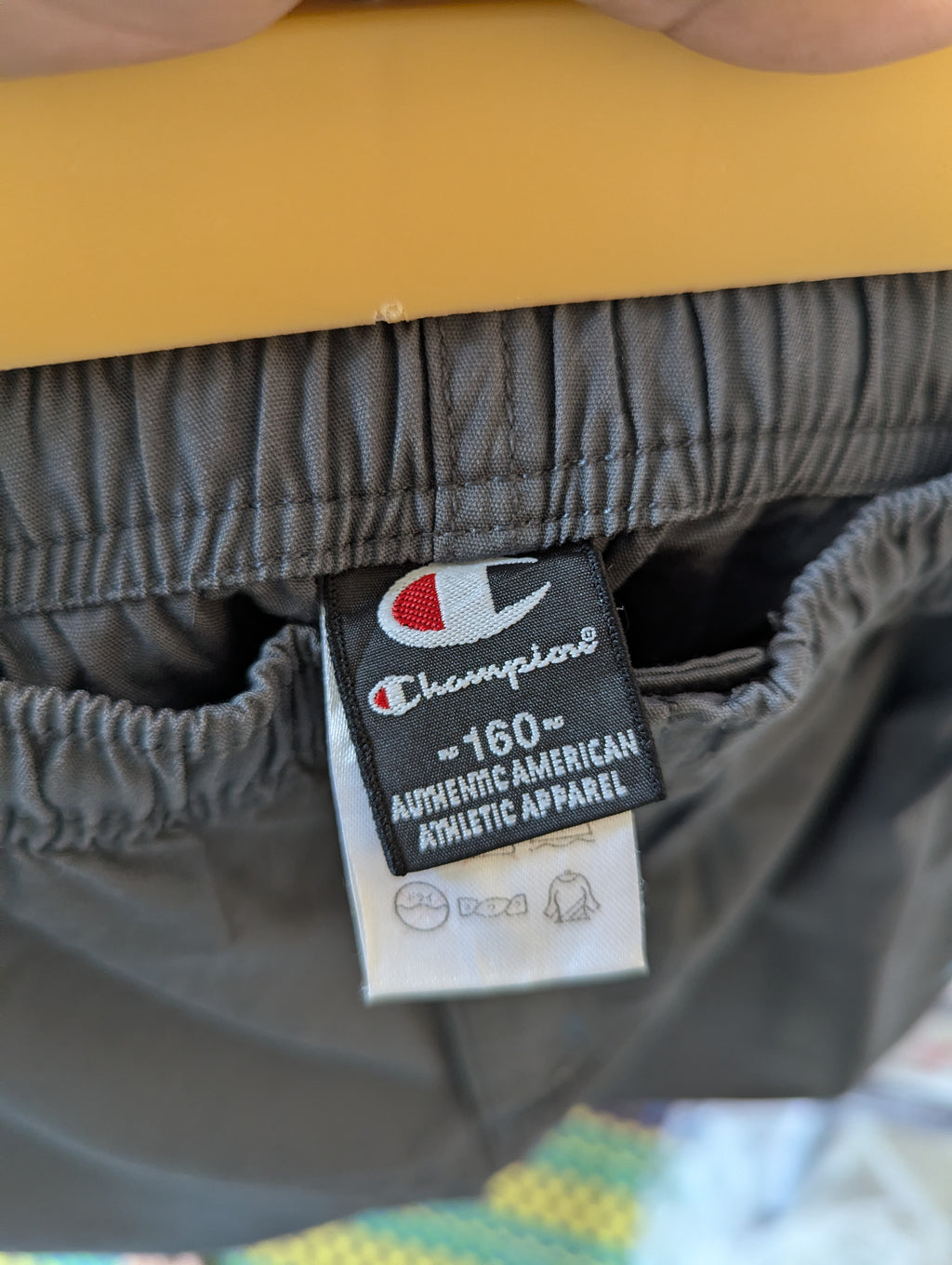 Champion Boys Steel Grey Athletic Activewear Capri Shorts - Size 160 Estimated Age 13-14 Years AB1
