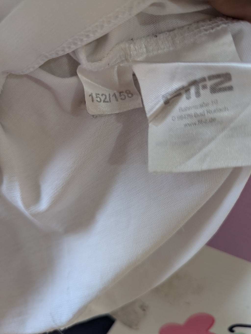 FIT-Z Unisex Boys Plain Solid White Crew Neck Short Sleeve Tee - Size 152/158 Estimated Age 11-13 Years AB1