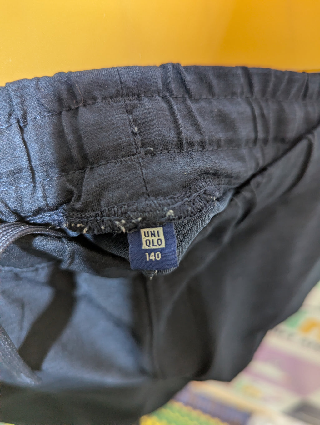 Uniqlo Unisex Navy Blue Ultra Stretch Active Jogger Pants - Size 140 Estimated Age 9-10 Years AB1
