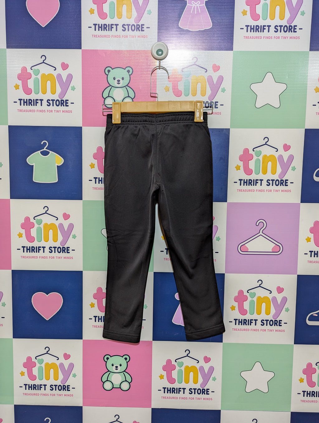 Puma Boys Black Essential Active Track Pants - Size YXS (5-6Y) Estimated Age 5-6 Years AB1