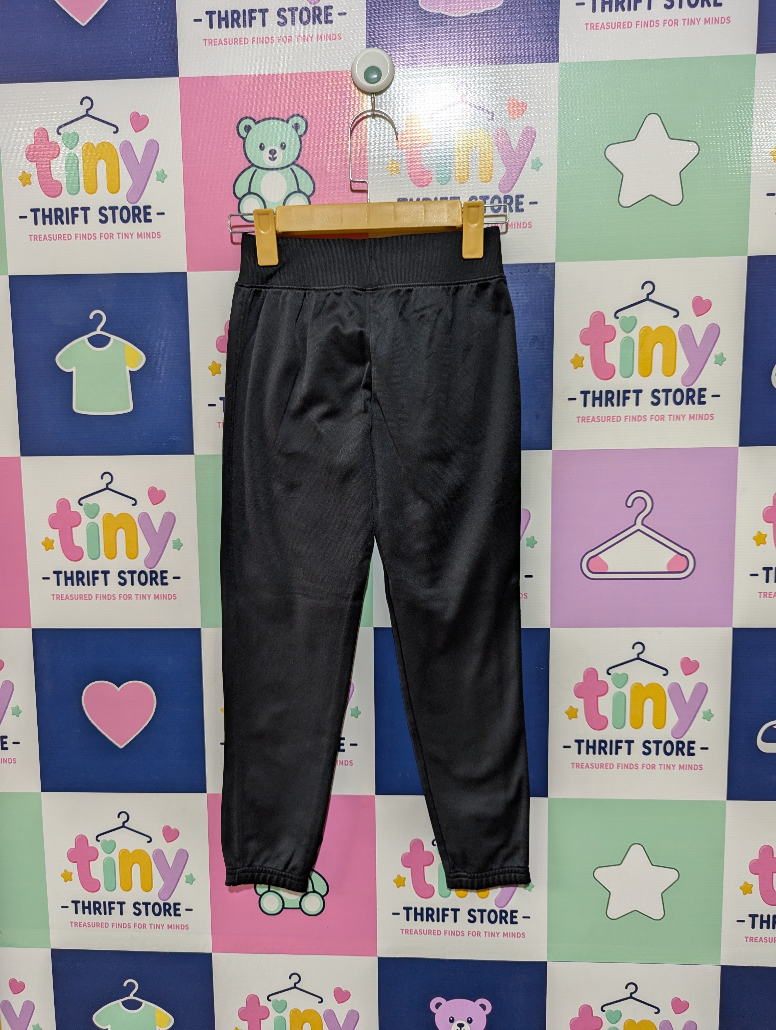Under Armour Unisex Boys Girls Charcoal Grey Fleece Jogger Pants - Size YXS Estimated Age 5-6 Years AB1