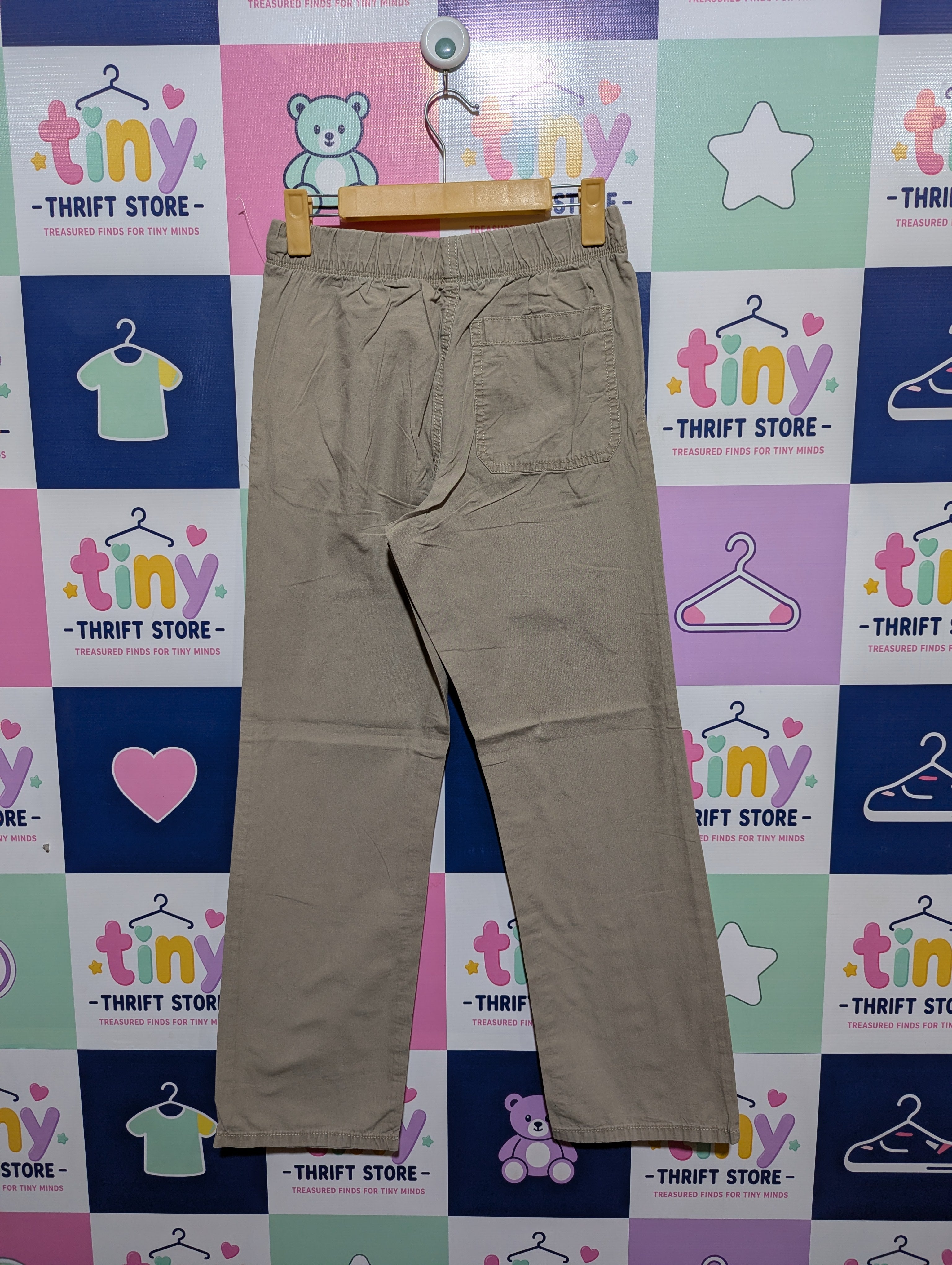 Old Navy Boys Beige "Regular Standard" Elastic Waist Pants - Size XL (14-16) Estimated Age 14-16 Years AB1