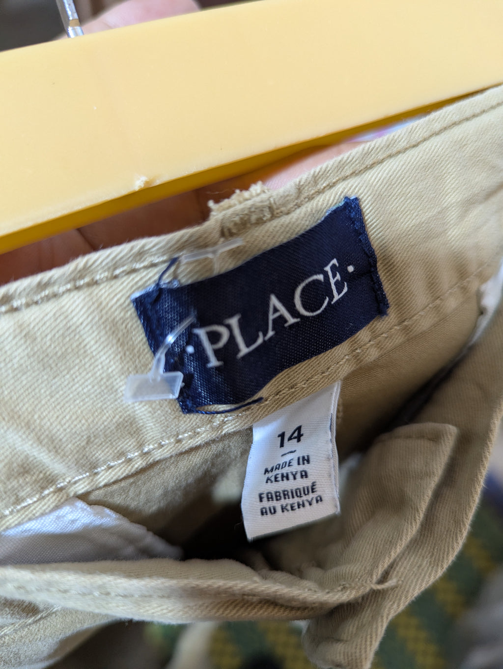 The Children's Place Boys Beige Classic Chino Pants - Size 14 Estimated Age 14 Years AB1