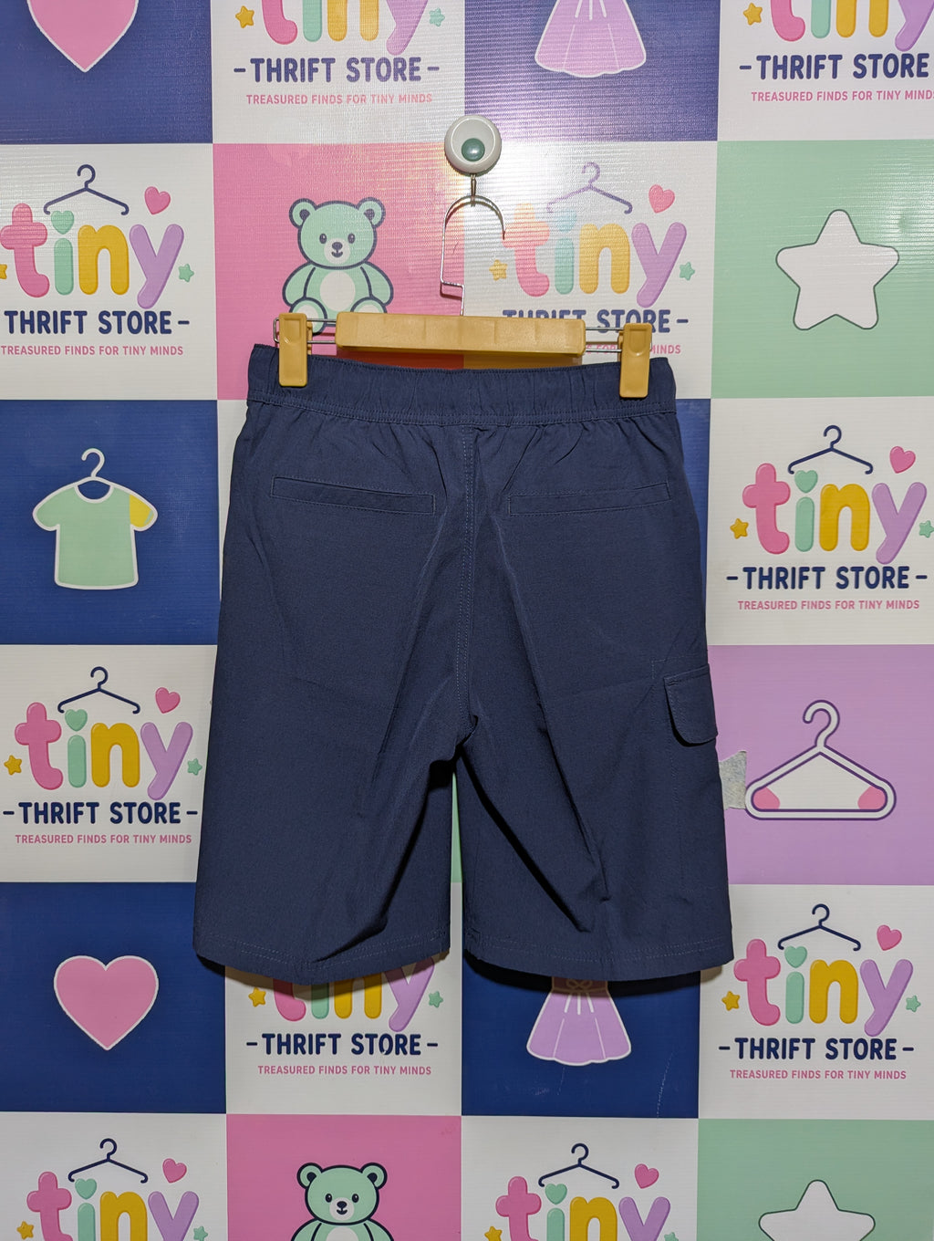 Tommy Hilfiger Boys Navy Blue Casual Cargo Shorts - Size L (16/18) Estimated Age 16-18 Years AB1