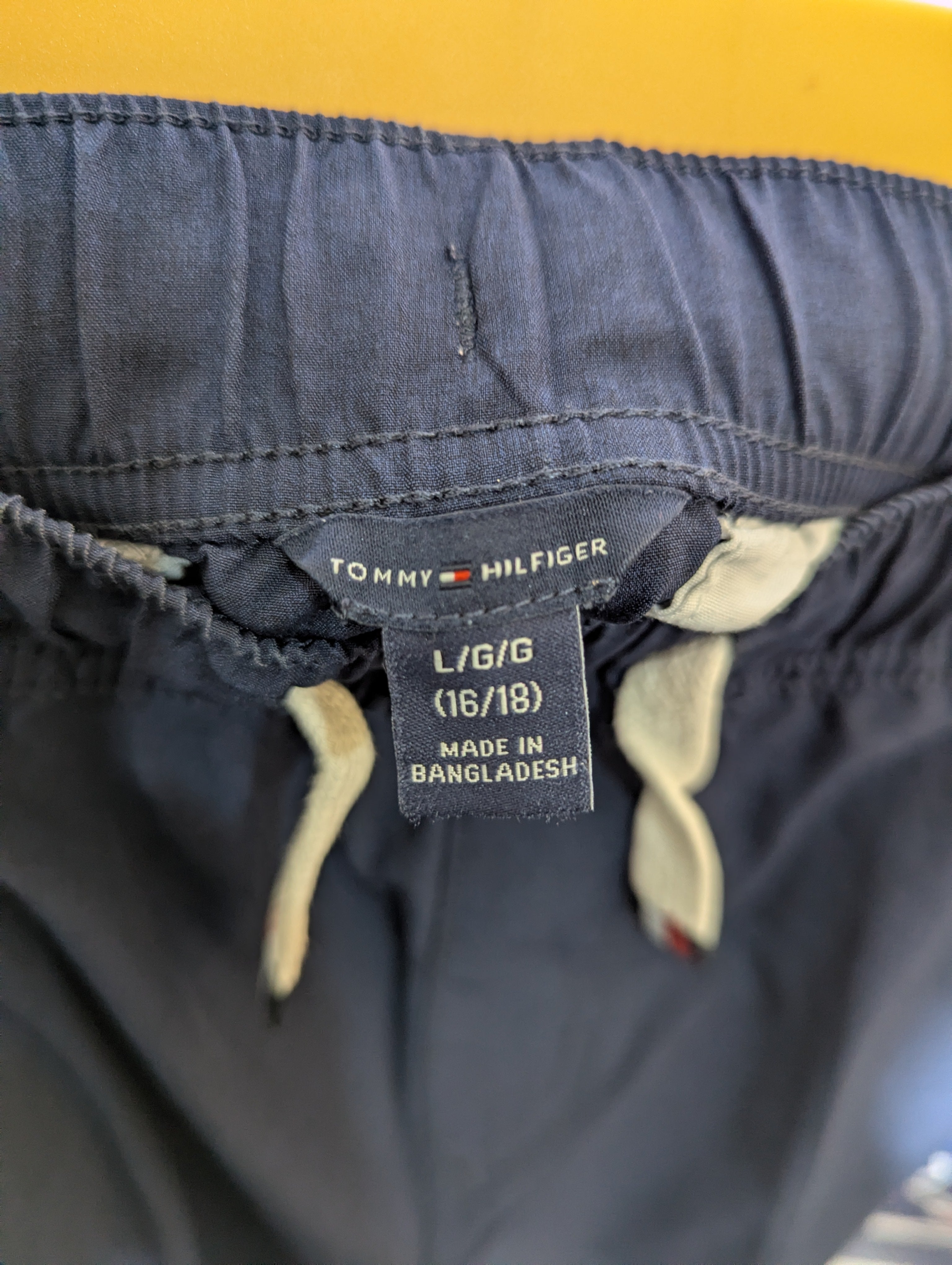 Tommy Hilfiger Boys Navy Blue Casual Cargo Shorts - Size L (16/18) Estimated Age 16-18 Years AB1