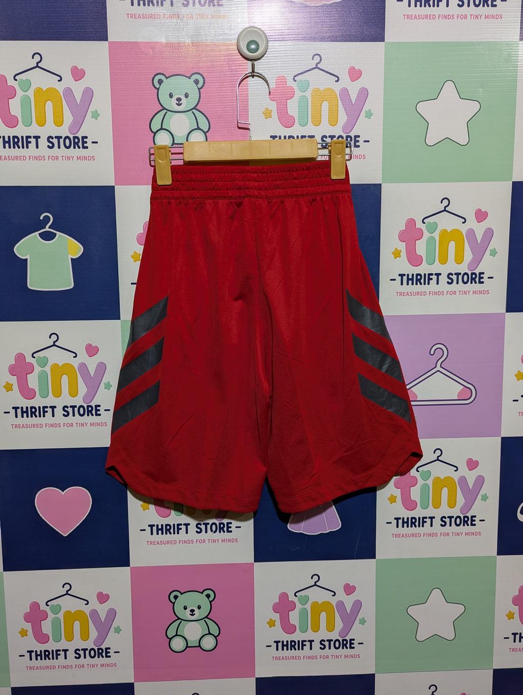 TITLE: Adidas Men's/Teens Red Athletic Performance Shorts - Size S (Adult S) Estimated Age 14+ Years AB1
