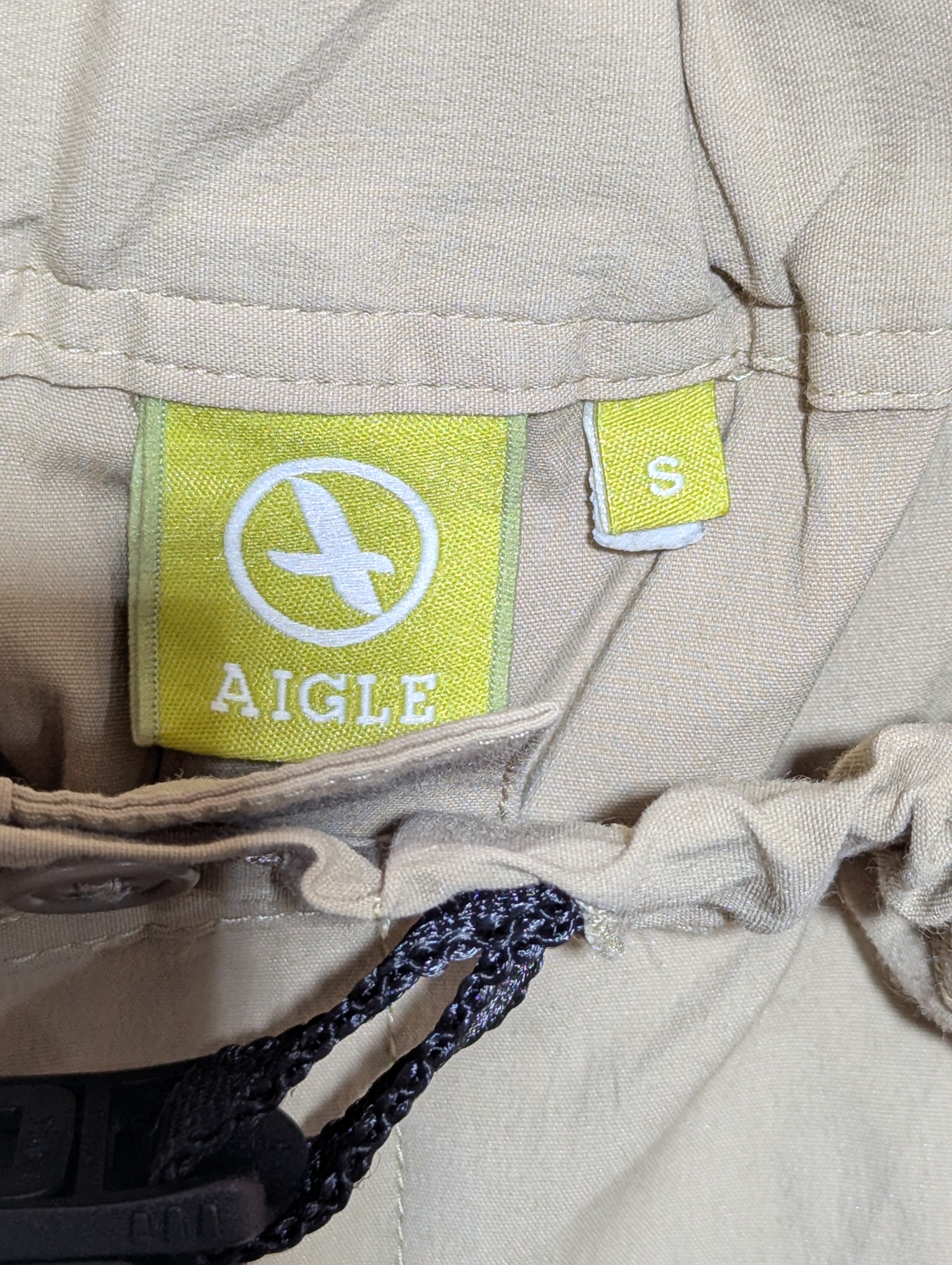 Aigle Men's/Teens Beige Utility Cargo Shorts - Size S Estimated Age 14-16 Years (Adult S) AB1