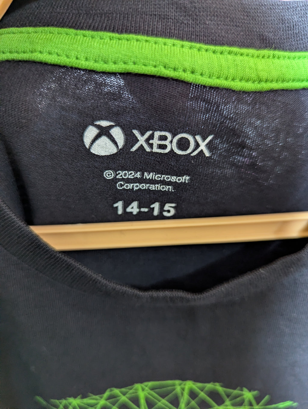 Xbox Boys Black "Game On" Graphic Tee - Size 14-15 (Estimated Age 14-15) AB1