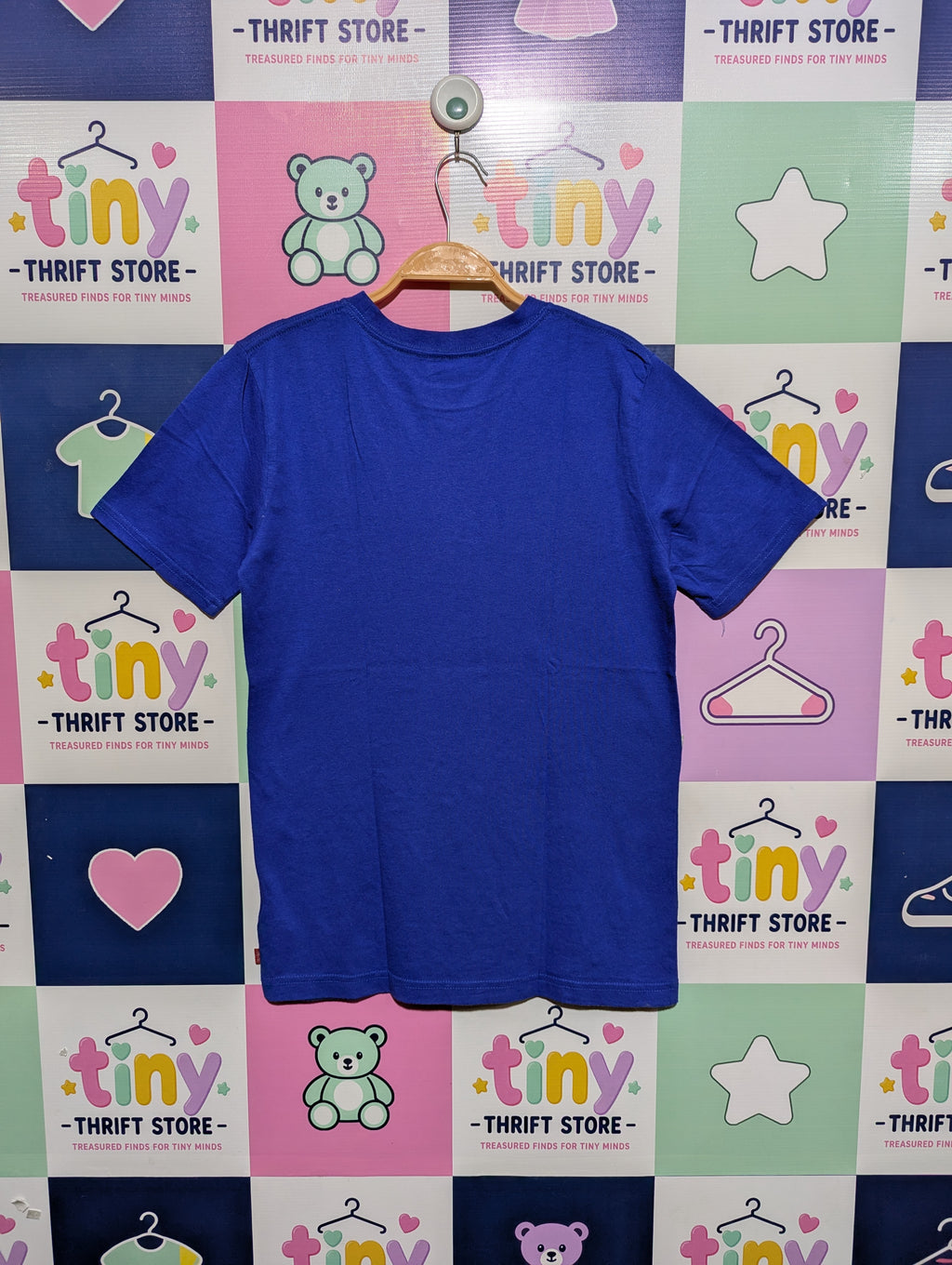 Levi's Boys Royal Blue "American Flag Logo" Graphic Tee - Size 14/16 (Estimated Age 14-16) AB1
