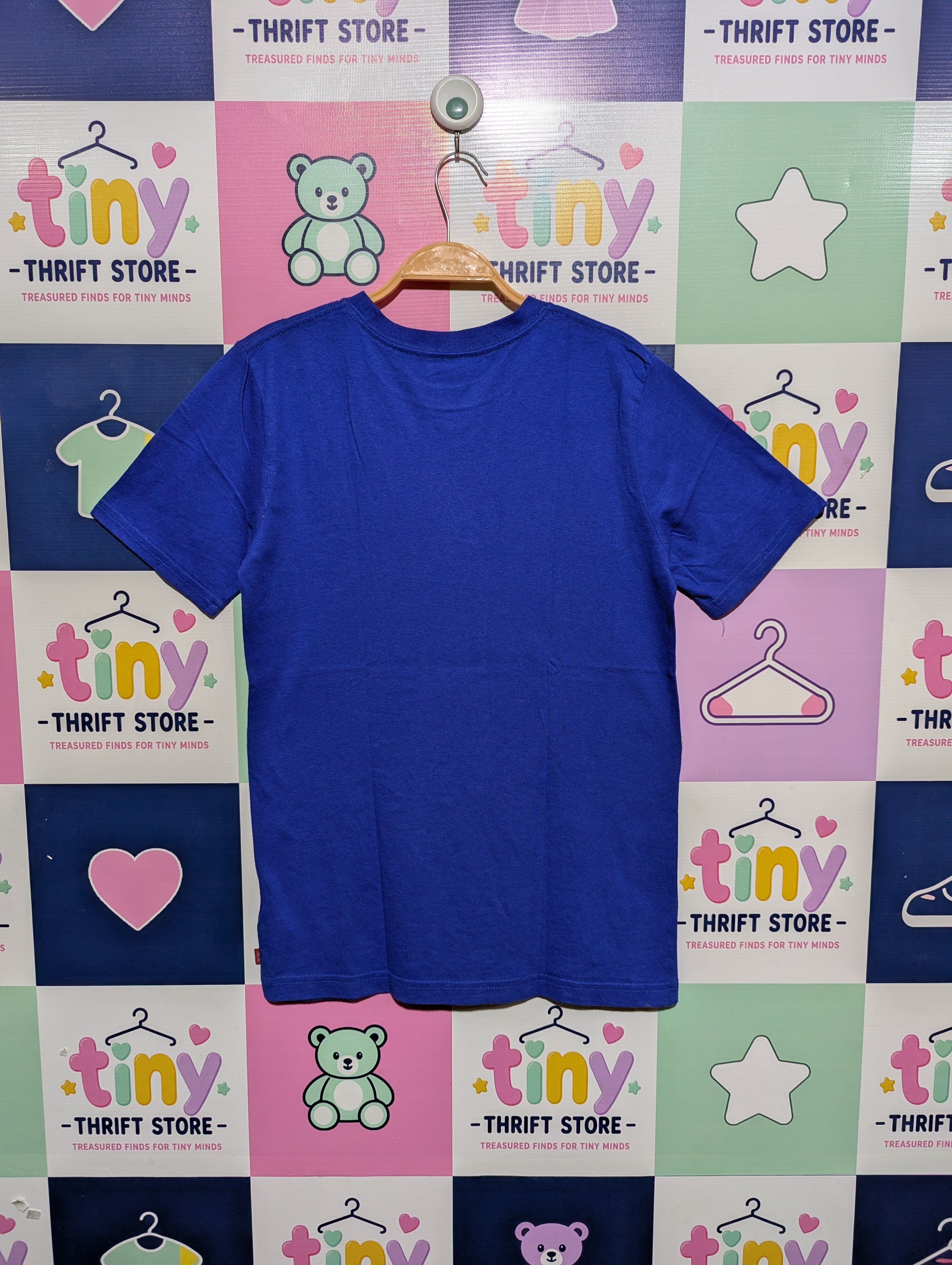 Levi's Boys Royal Blue "American Flag Logo" Graphic Tee - Size 14/16 (Estimated Age 14-16) AB1
